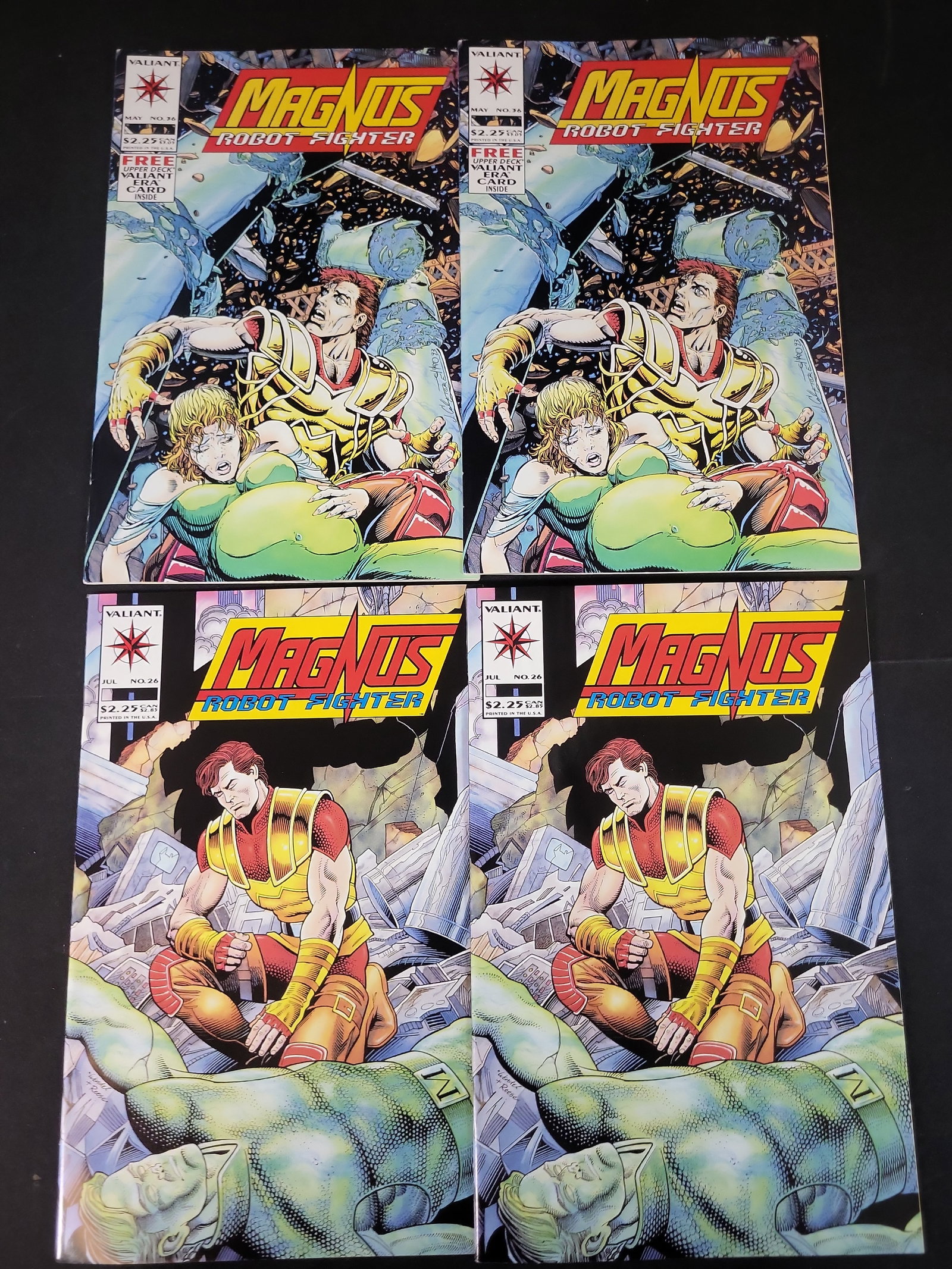 I02501 | Group of Four Valiant Magnus Robot Fighter Comic Books, Issues 26 and 36 (1 of 3)