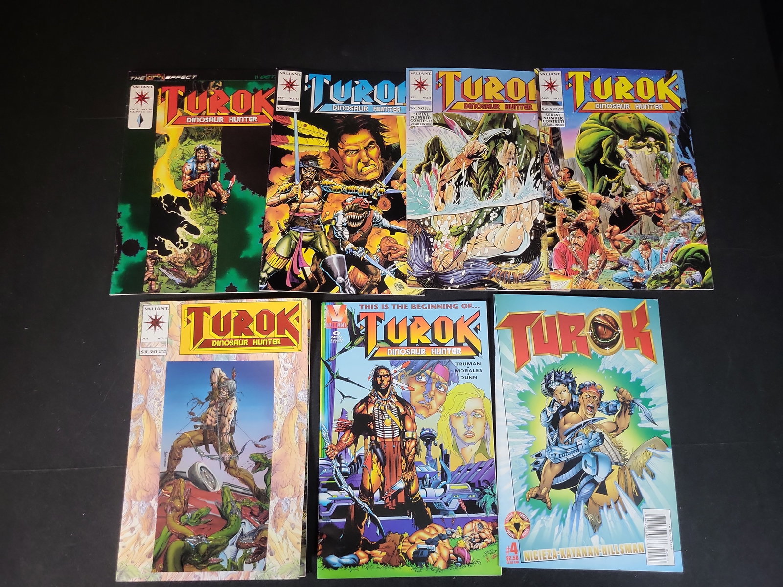 I02504 | A Collection of Seven Turok: Dinosaur Hunter Comic Books Including Issue 1 Chromium Cover (1 of 6)