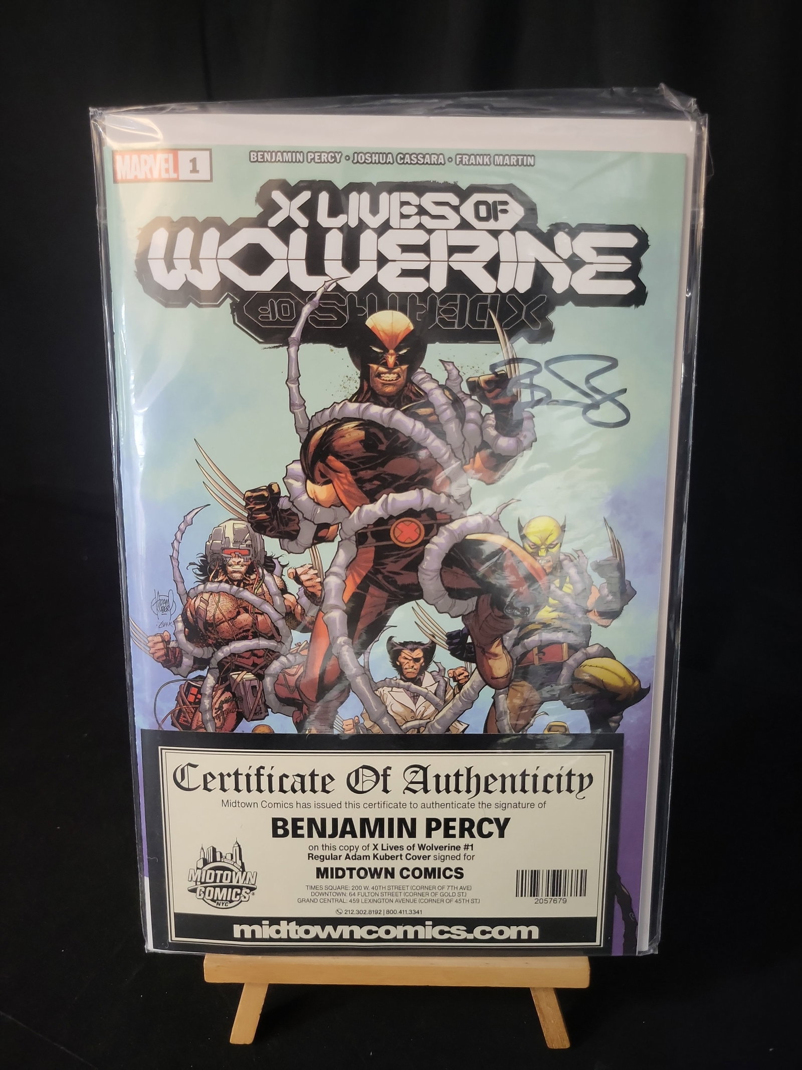 I02507 | Marvel Comics X Lives of Wolverine #1 Signed by Benjamin Percy (1 of 4)