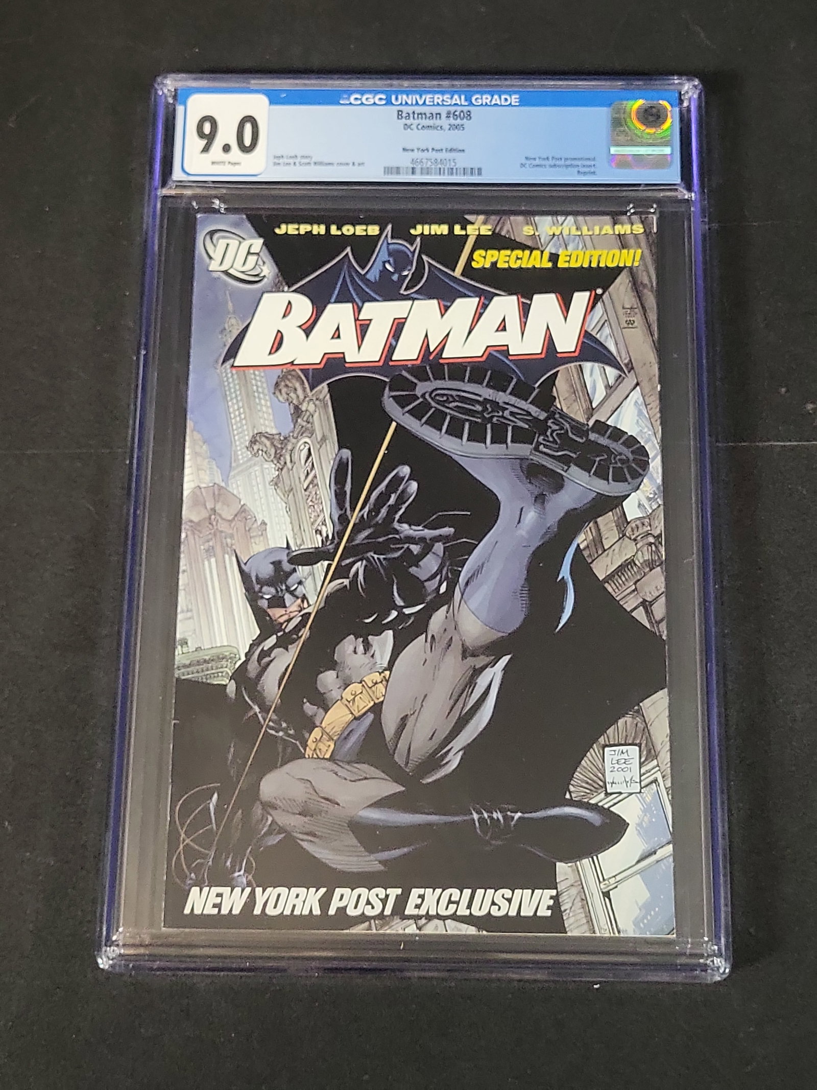 I02515 | Batman #608 New York Post Exclusive Special Edition Reprint CGC 9.0 White Pages (1 of 3)