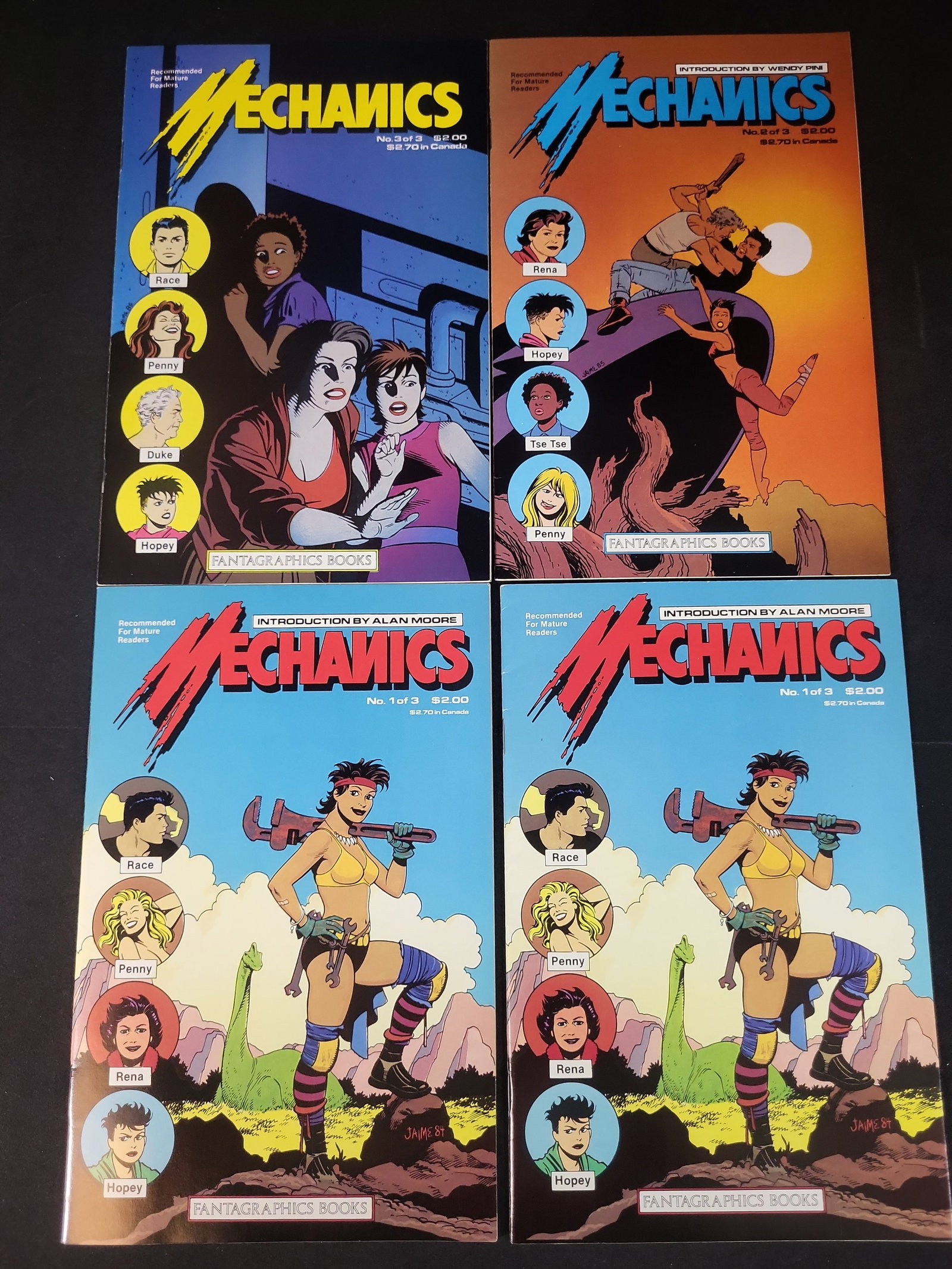 I02535 | A Group of Four Mechanics Comic Books Published by Fantagraphics Books (1 of 3)
