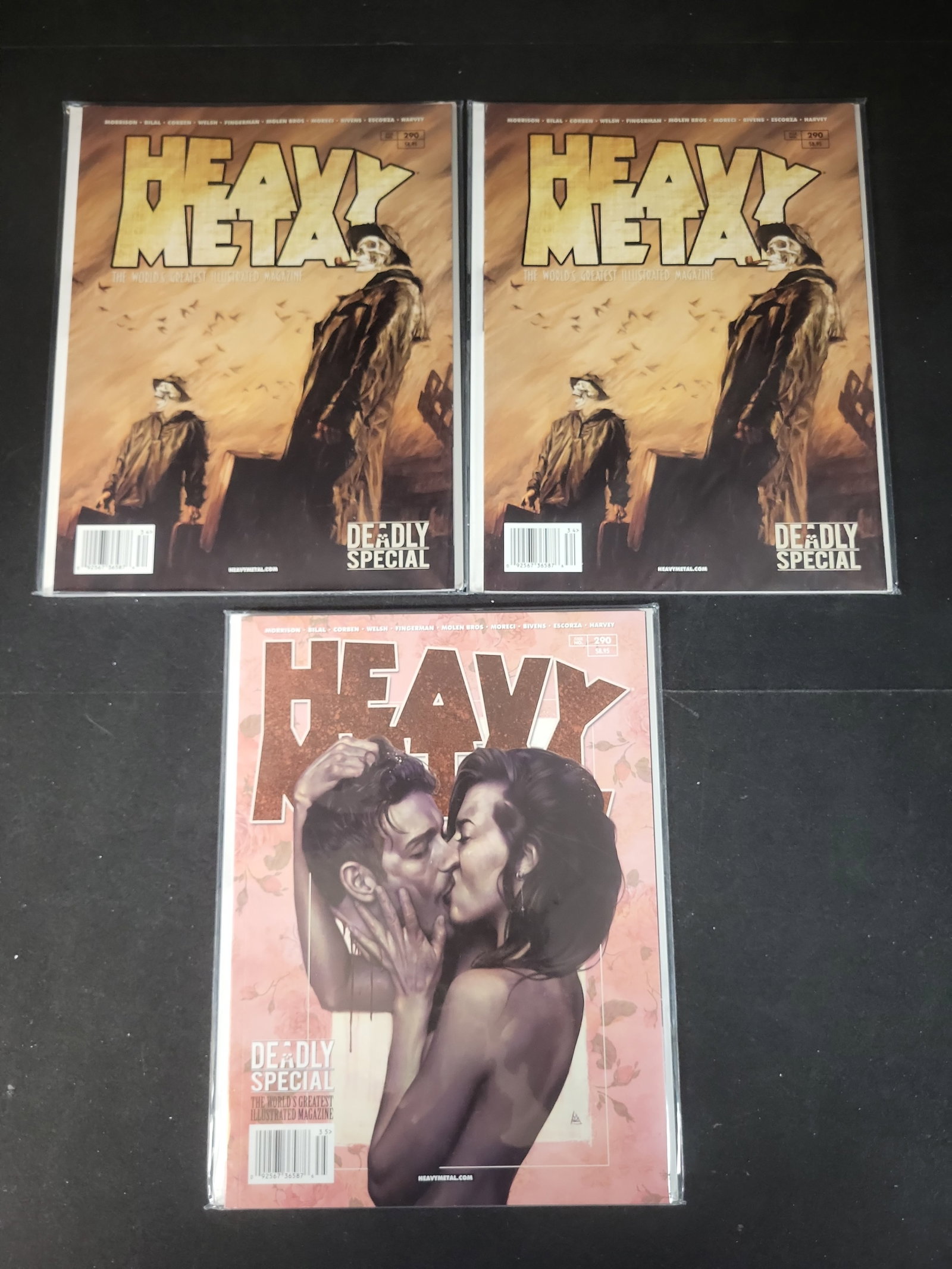I02594 | Three Heavy Metal Magazine Issue 290 Deadly Special Copies Including Jenny Frison Variant (1 of 3)