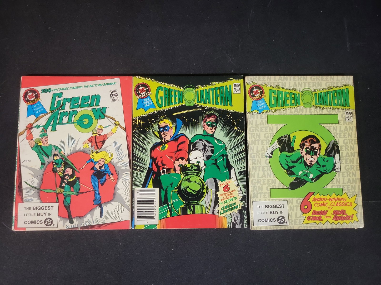 I02596 | A Trio of DC Special Blue Ribbon Digest Comic Books featuring Green Arrow and Green Lantern (1 of 6)
