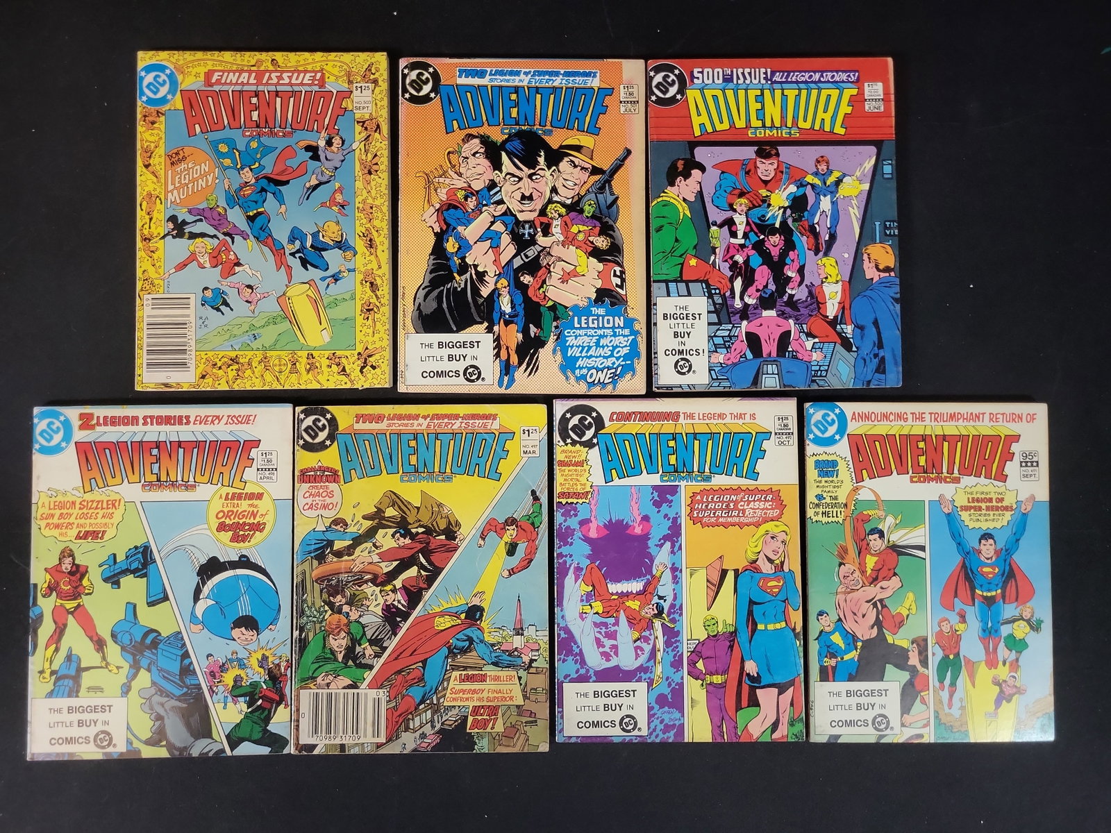 I02600 | A Collection of Seven DC Adventure Comics Issues 491, 492, 497, 498, 500, 501, and 503 (1 of 4)