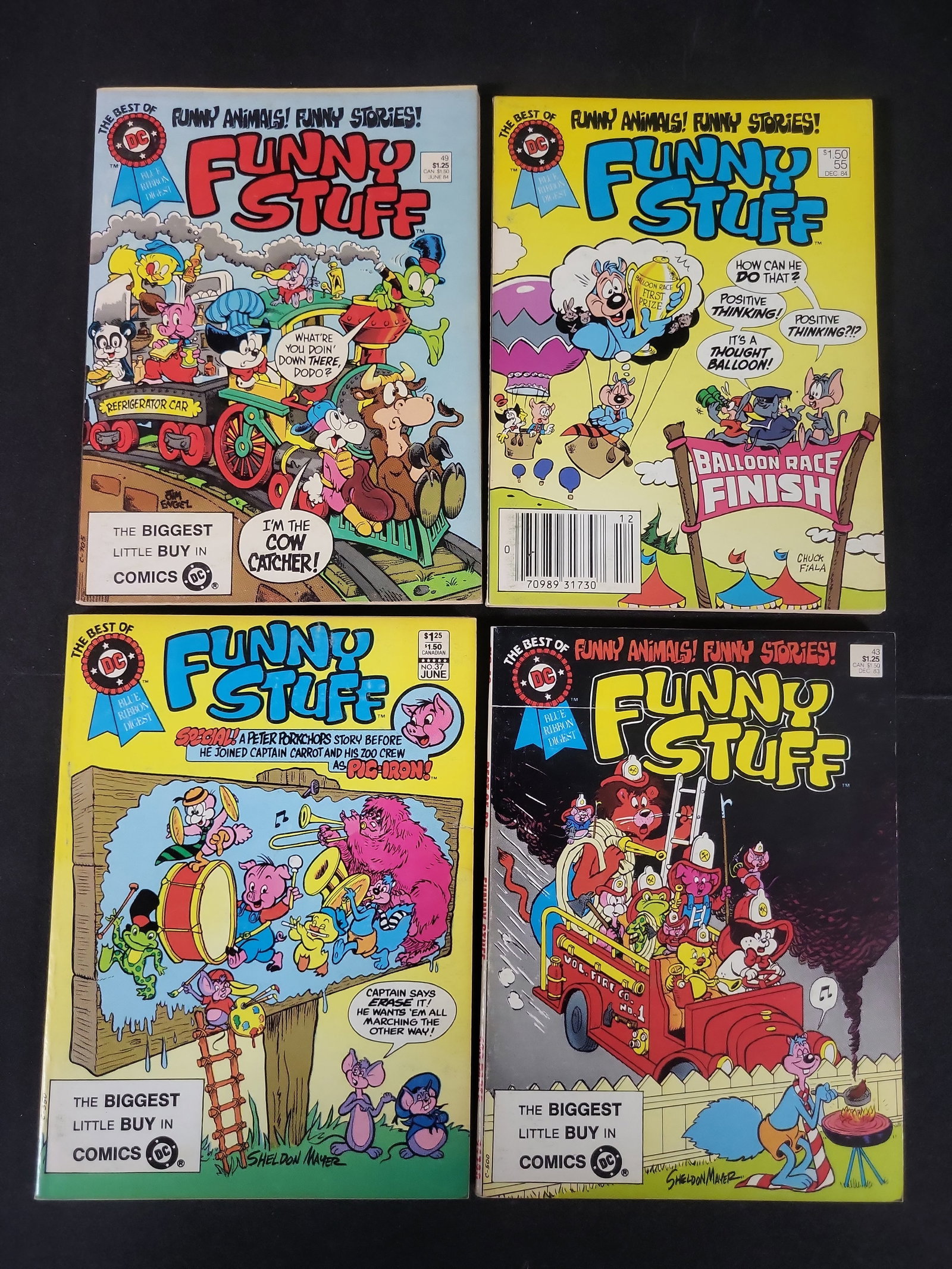 I02602 | Lot of Four DC Comics The Best of DC Blue Ribbon Digest Funny Stuff Issues (1 of 3)