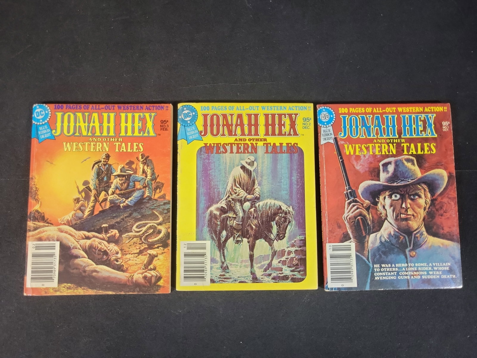 I02604 | A Trio of DC Comics Jonah Hex and Other Western Tales Blue Ribbon Digest Comic Books (1 of 3)