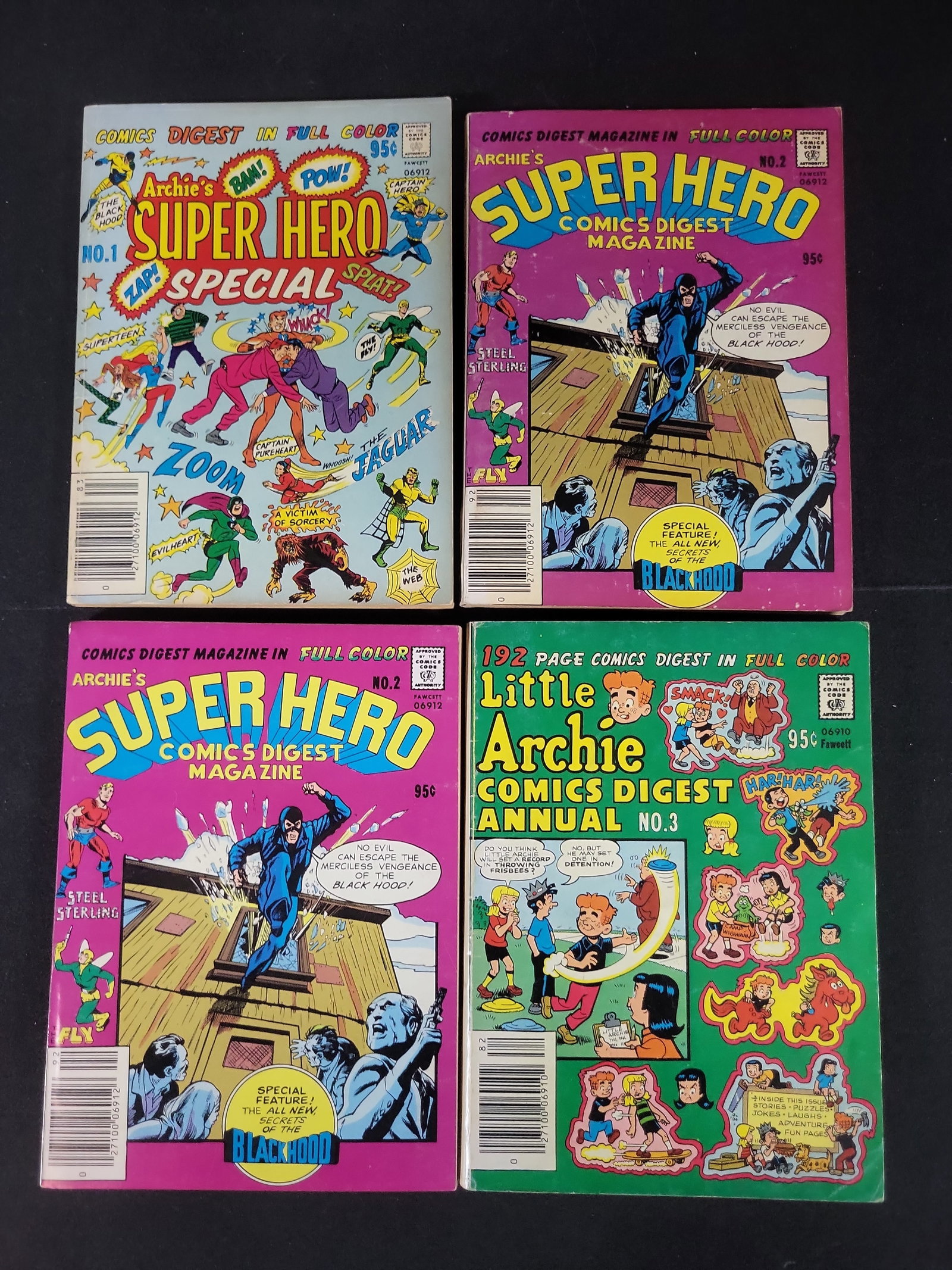 I02605 | Four Archie Comics Digest Magazines Including Super Hero Special No. 1 and Super Hero No. 2 (1 of 3)