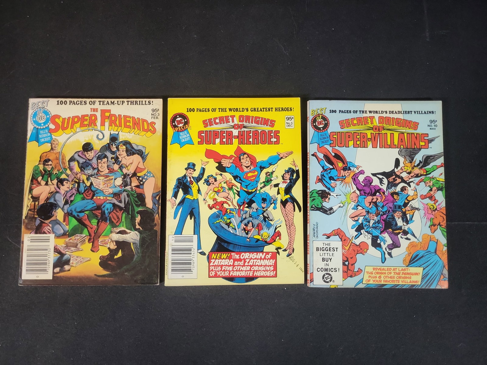 I02609 | Trio of Vintage DC Comics Best of DC Blue Ribbon Digest Publications Issues 3, 5, and 10 (1 of 3)
