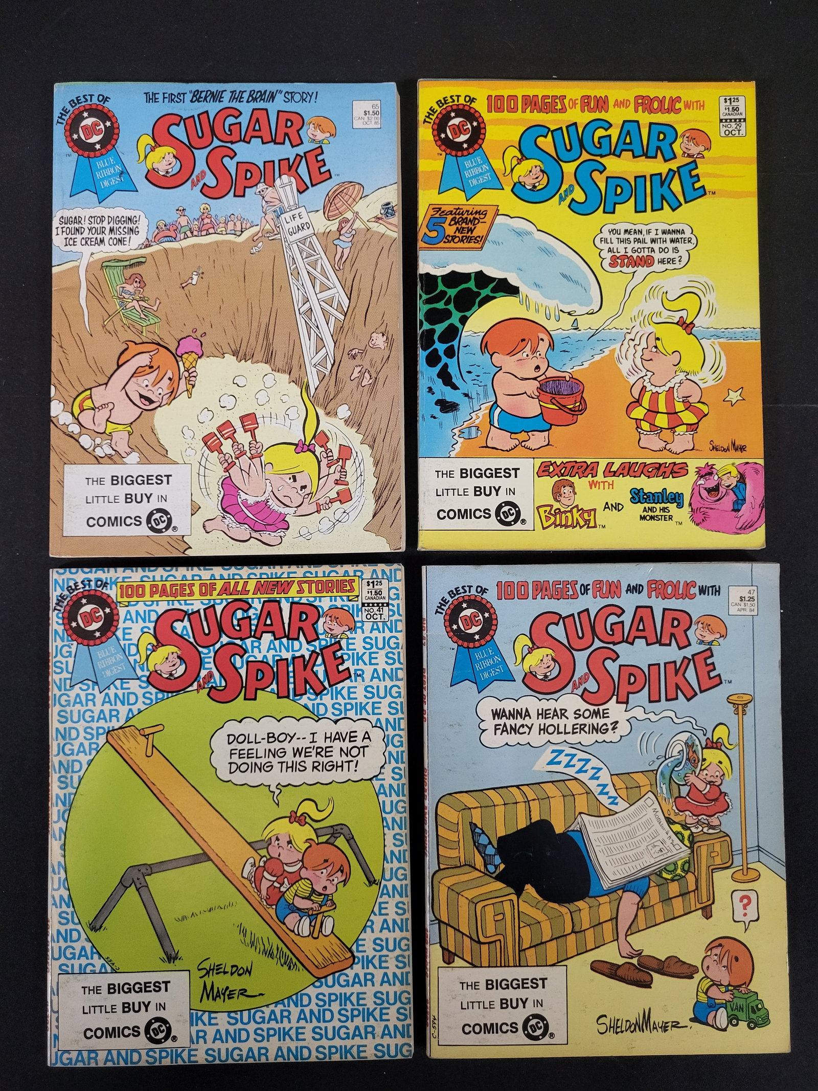 I02612 | A Collection of Four DC Comics The Best of DC Blue Ribbon Digest Sugar and Spike Comic: BID PER WHAT YOU SEE IN THE PHOTO, NOT THE AI GENERATED TITLES AND DESCRIPTIONS! A Collection of Four DC Comics The Best of DC Blue Ribbon Digest Sugar and Spike Comic Books A collection of four DC Co