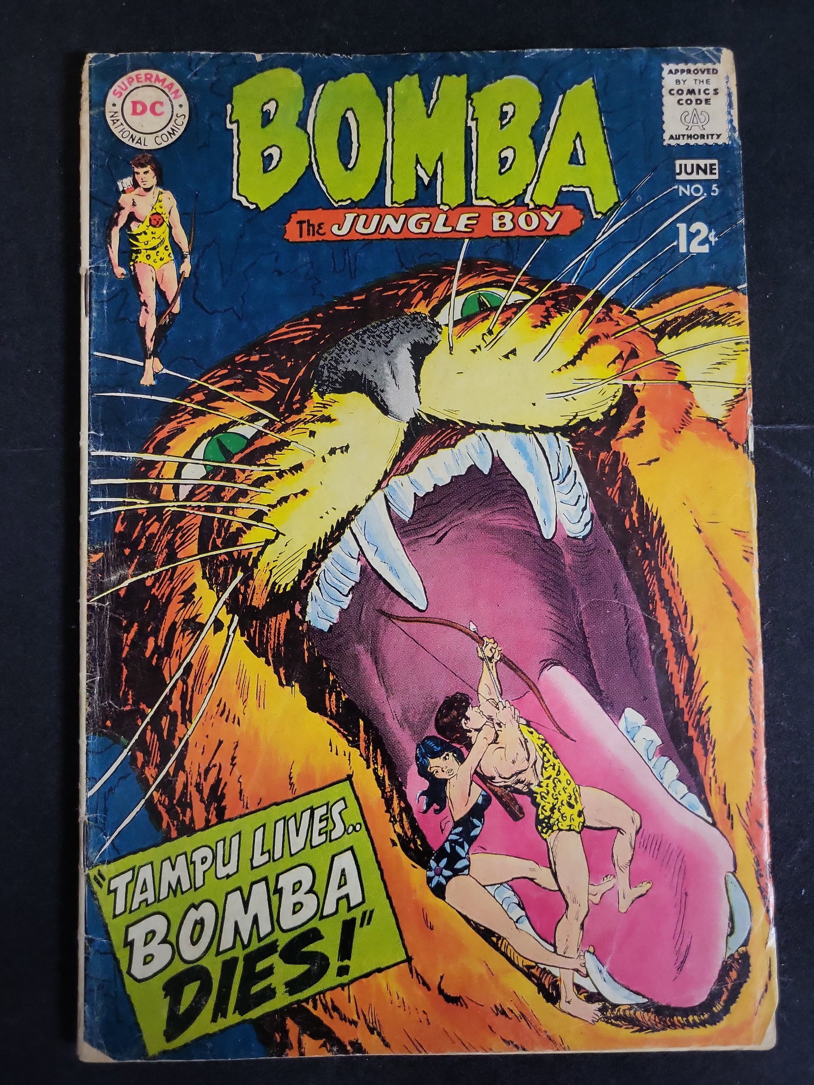 I02651 | DC Comics Bomba the Jungle Boy No. 5 June 1968 (1 of 2)