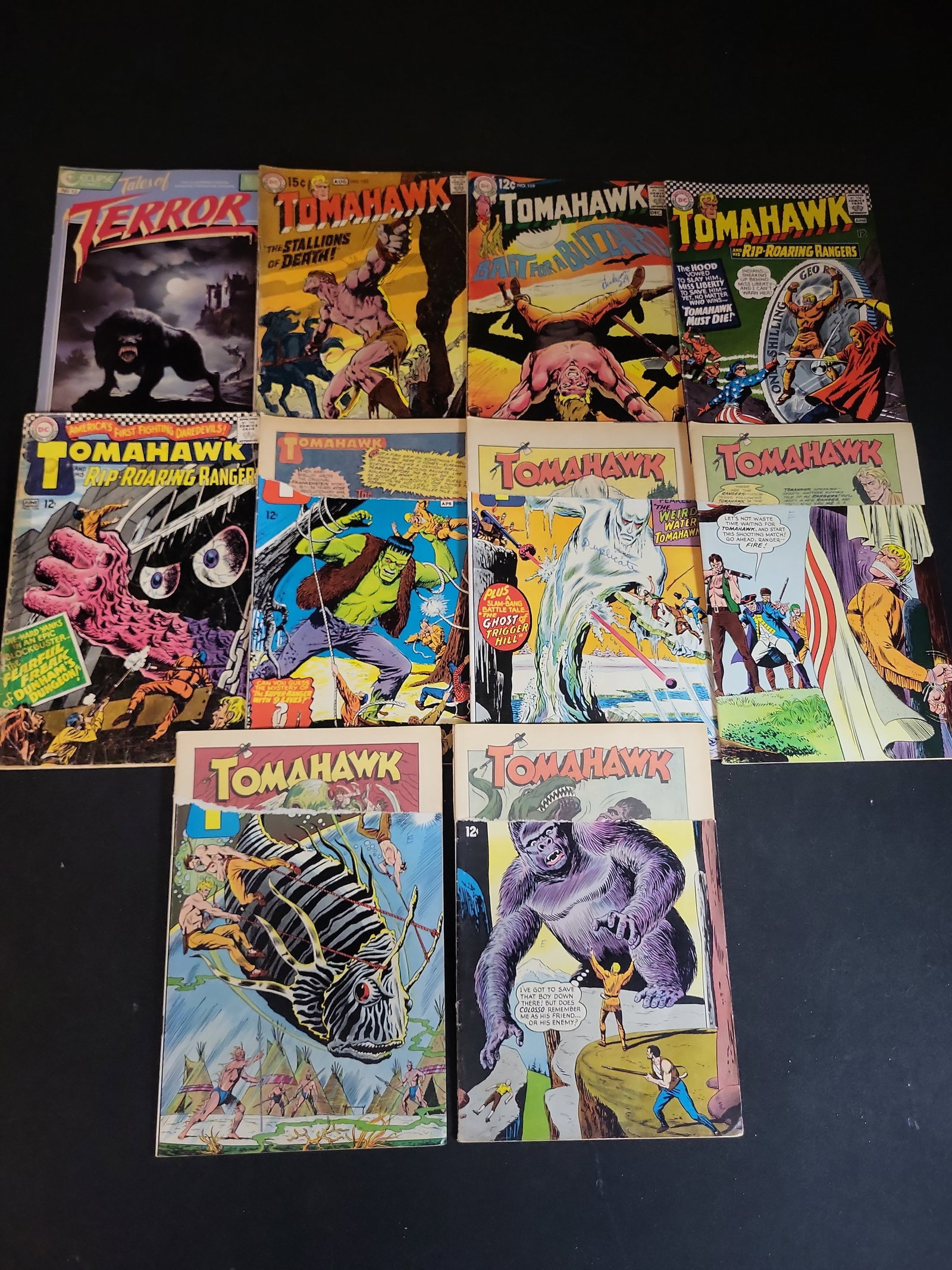 I02659 | A Collection of Ten Comic Books Featuring DC Comics Tomahawk and Eclipse Tales of Terror (1 of 6)