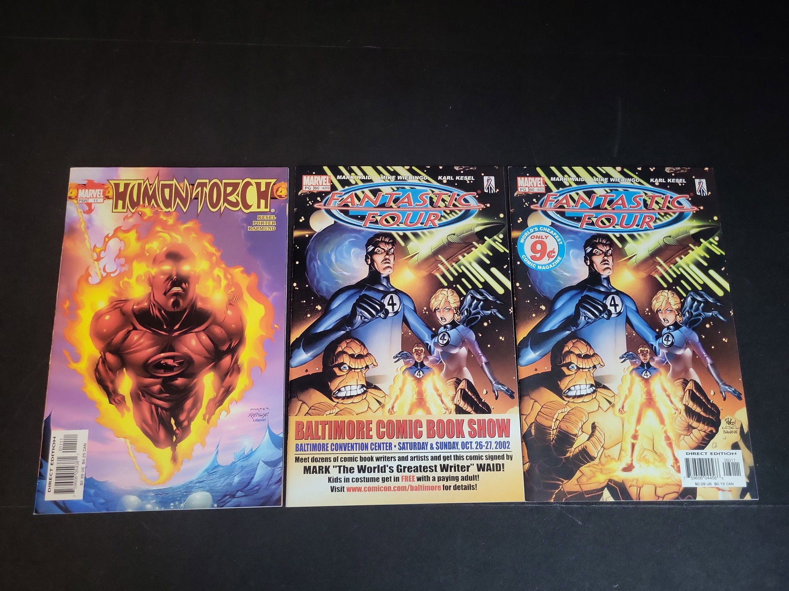 I02677 | A Trio of Marvel Comics Featuring Human Torch Number 11 and Fantastic Four Number 60 (1 of 3)