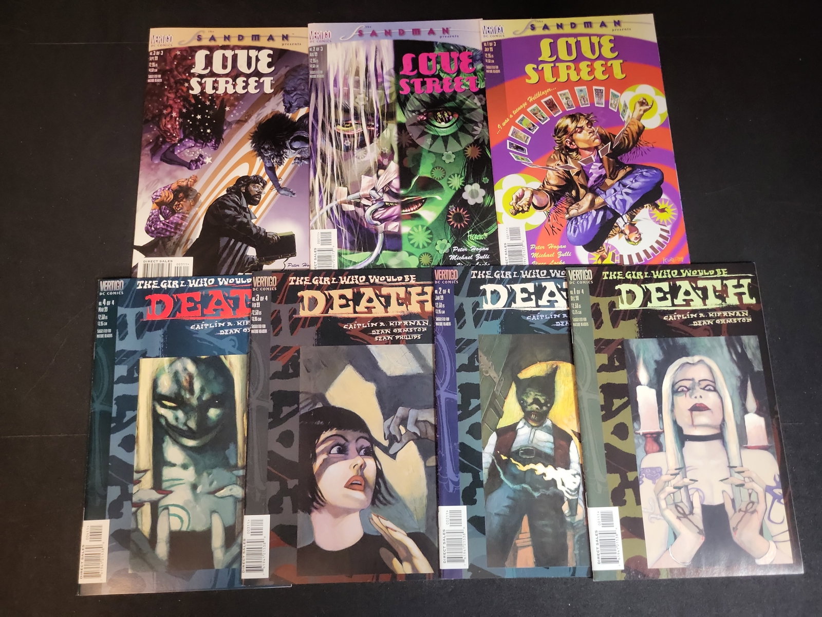 I02686 | A Set of Seven Vertigo DC Comics The Sandman Presents Love Street and The Girl Who Would Be (1 of 4)