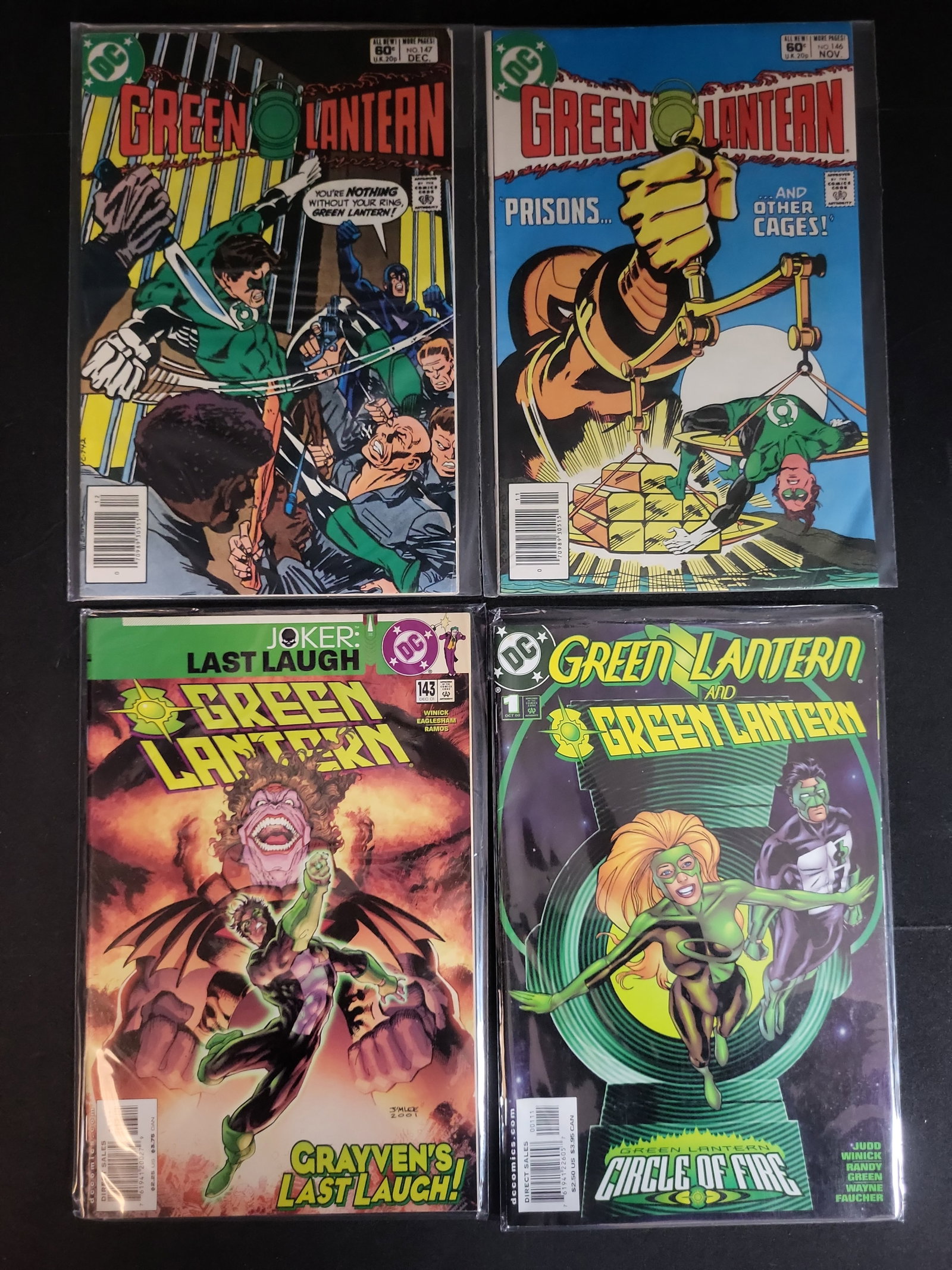I02716 | A Collection of Four Green Lantern Comic Books, DC Comics, 1981-2001: BID PER WHAT YOU SEE IN THE PHOTO, NOT THE AI GENERATED TITLES AND DESCRIPTIONS! A Collection of Four Green Lantern Comic Books, DC Comics, 1981-2001 A collection of four Green Lantern comic books pub
