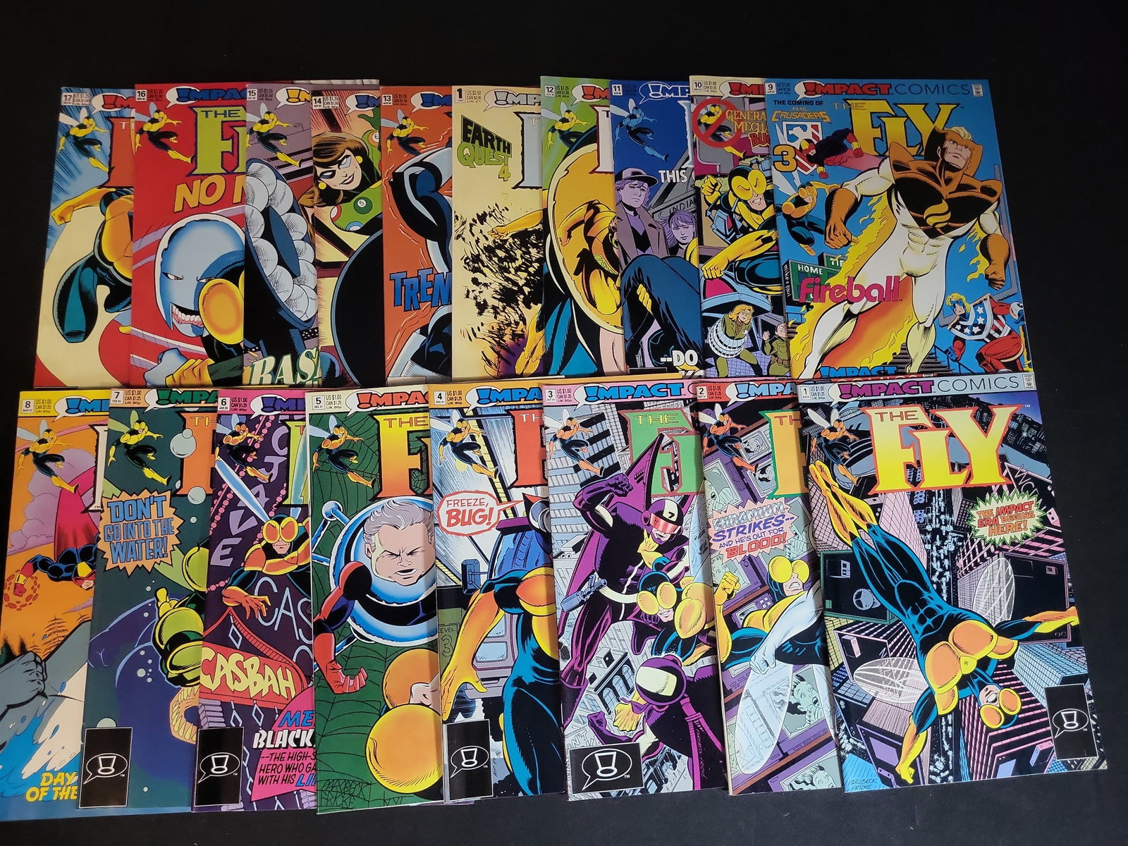 I02777 | A Collection of IMPACT Comics Including The Fly Issues 1-17 and Earth Quest 1 (1 of 5)
