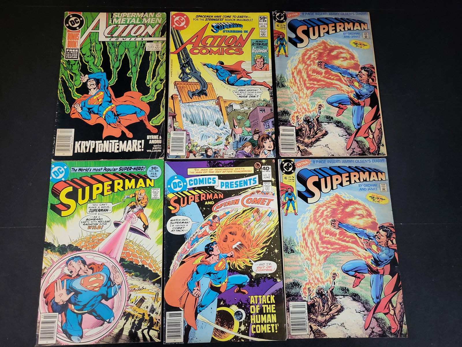 I02803 | A Collection of Six Vintage DC Comics Superman Comic Books (1 of 4)