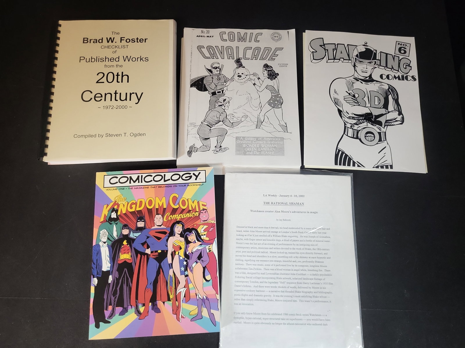 I02977 | A Collection of Comic Book Reference Material, Fanzines, and Alan Moore Journalistic (1 of 4)