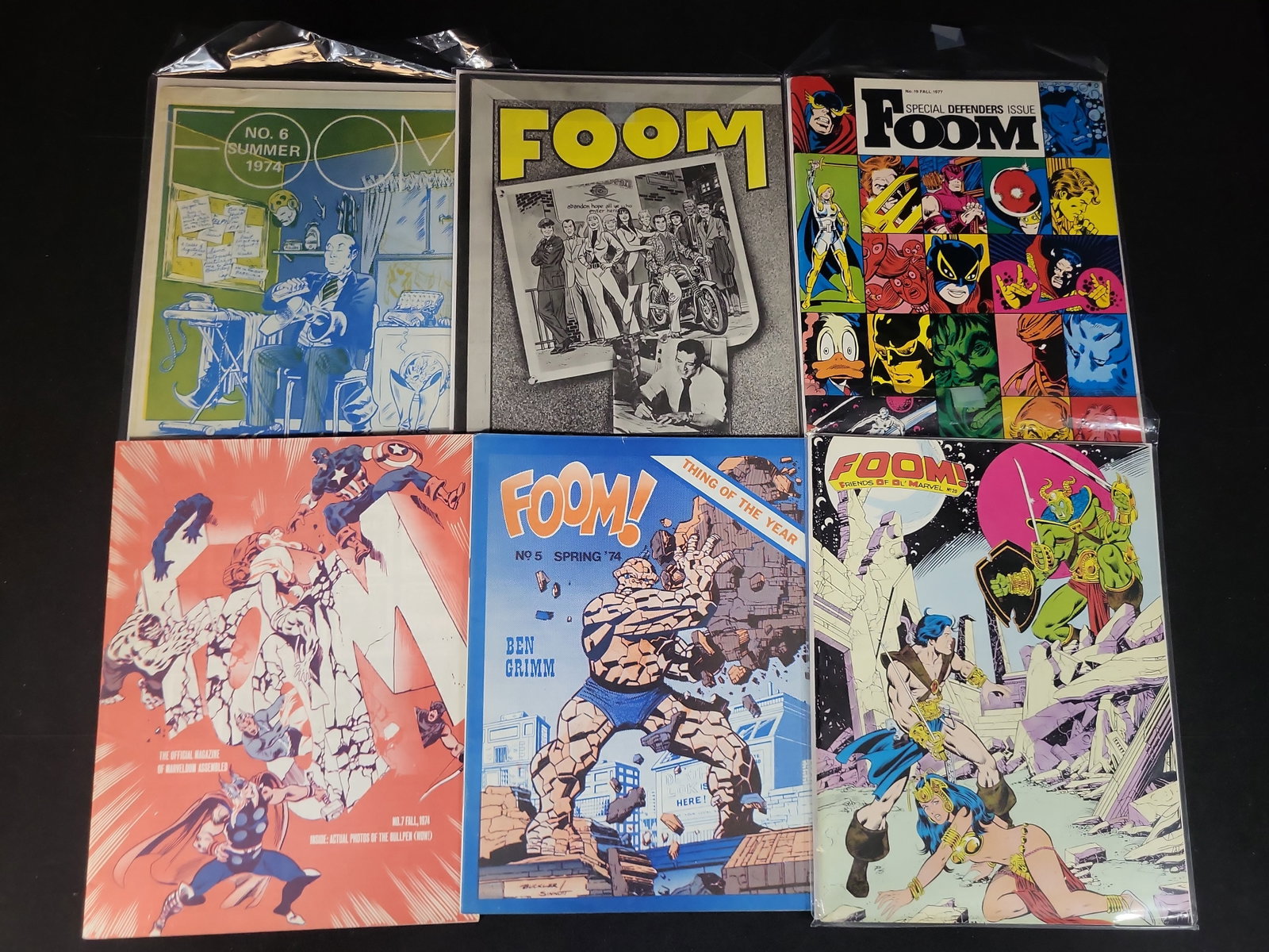 I02298 | Marvel Comics Group. FOOM (Friends of Ol' Marvel). Multiple Issues, 1974-1977. (1 of 4)