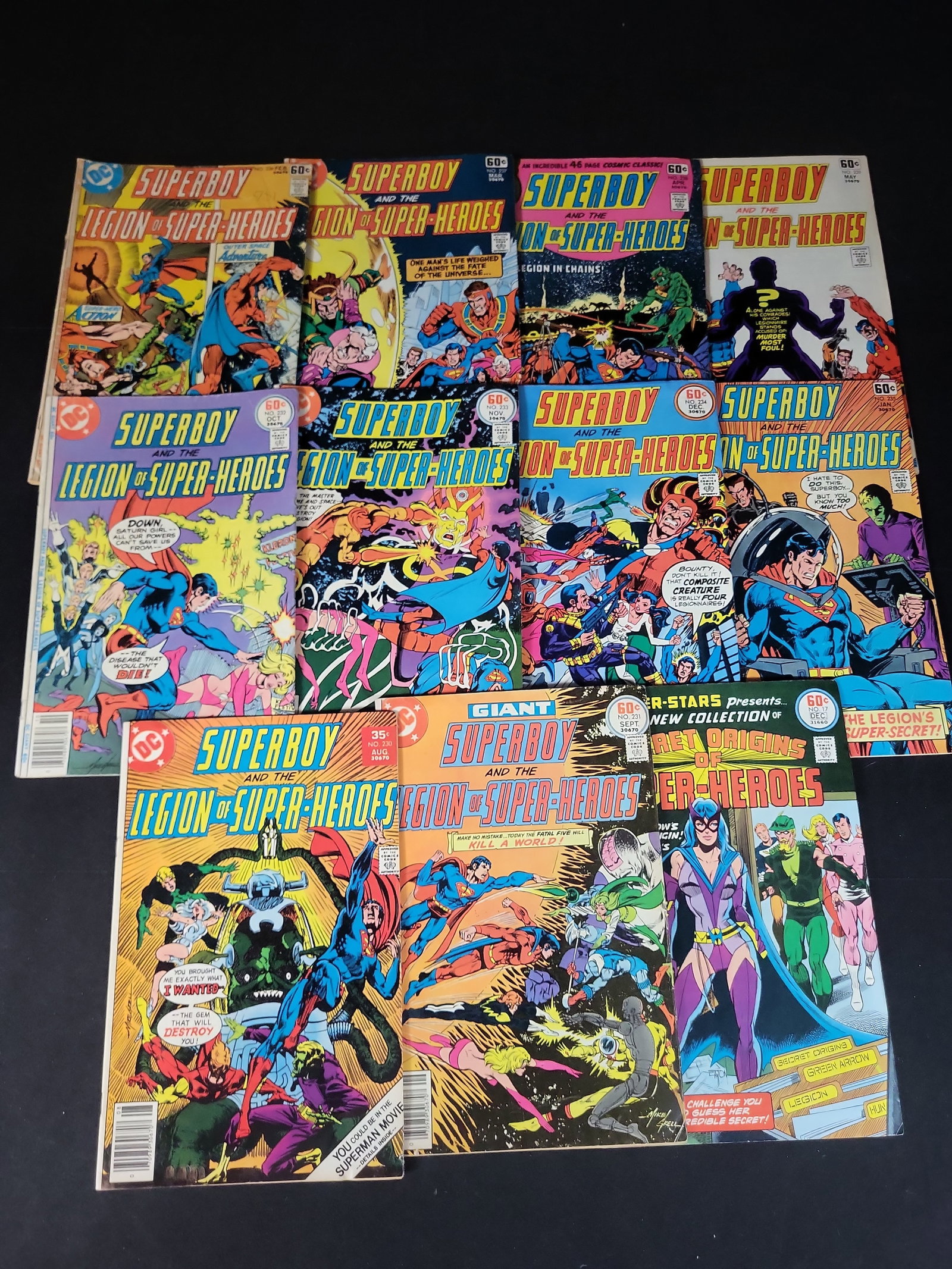 I02342 | DC Comics. Superboy and the Legion of Super-Heroes Nos. 230-239 and DC Super-Stars No. 17. (1 of 5)