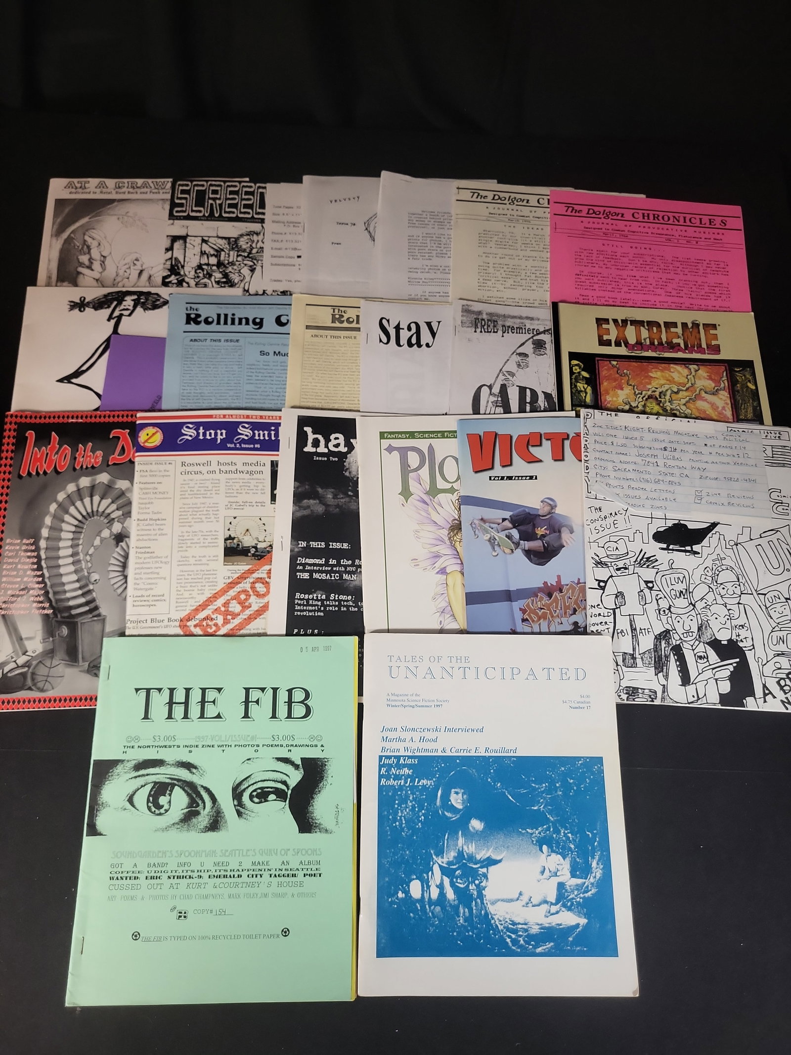 I02584 | Various. A Collection of 1990s Independent Zines and Underground Publications. Various, (1 of 6)