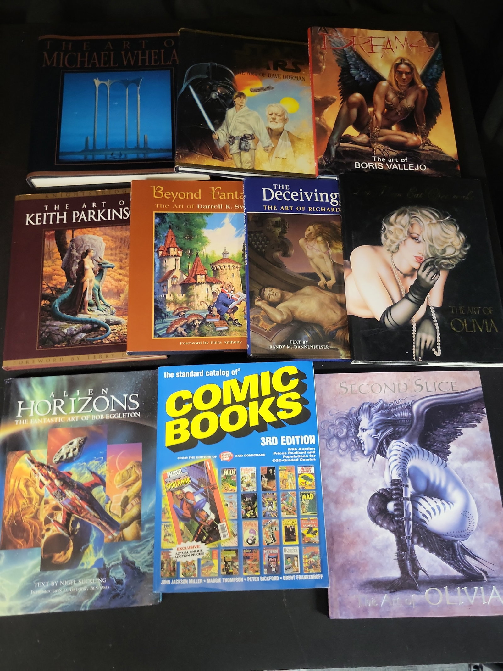I02985 | Assortment of Science Fiction and Fantasy Art Books and Comic Reference Catalog. (DJ) (1 of 10)