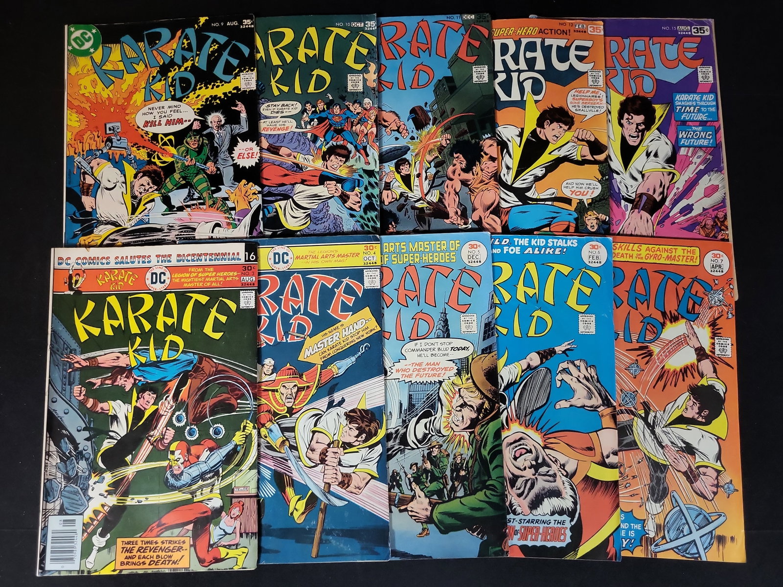 I02343 | DC Comics. Karate Kid. DC Comics, 1976-1978. A Collection of Ten Comic Books. (1 of 5)