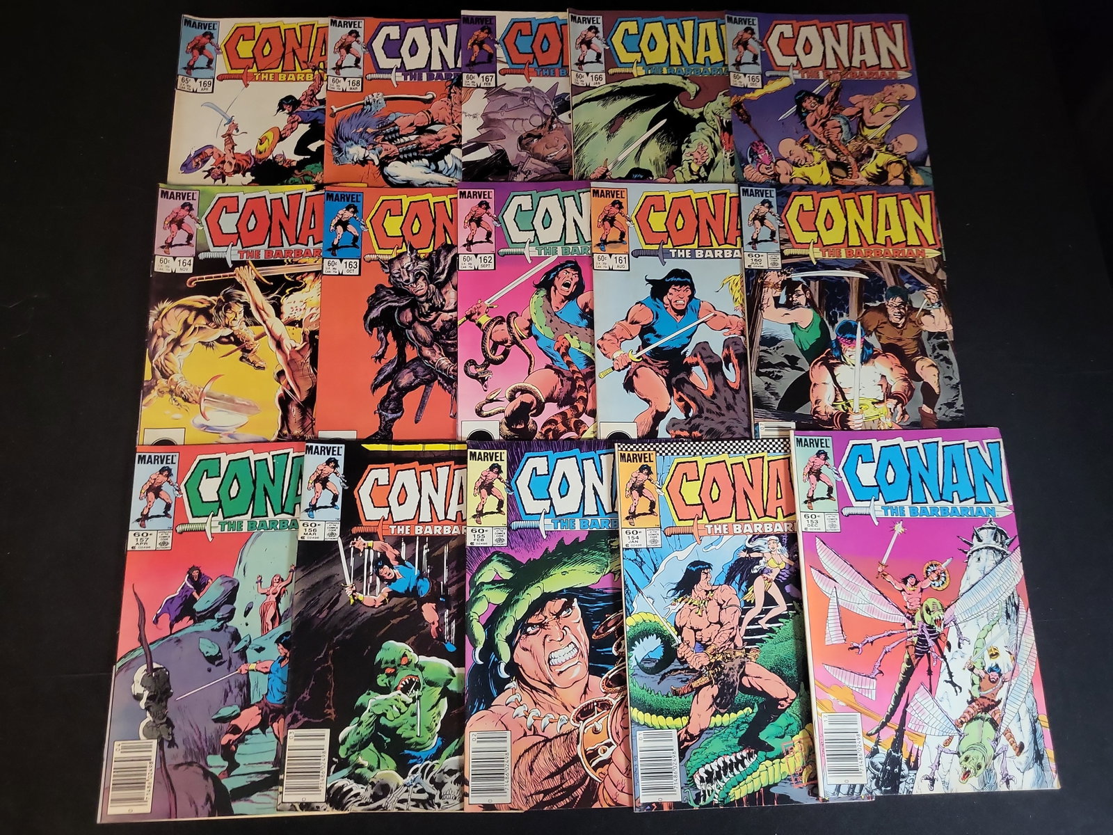 I02641 | Marvel Comics Group. Conan the Barbarian. 1982-1984. Issues 153-169. (1 of 7)