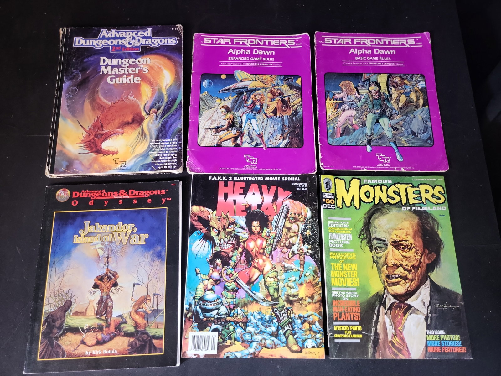 I02845 | Various. A Collection of Role-Playing Game Books and Fantasy Magazines. TSR, Inc., (1 of 6)