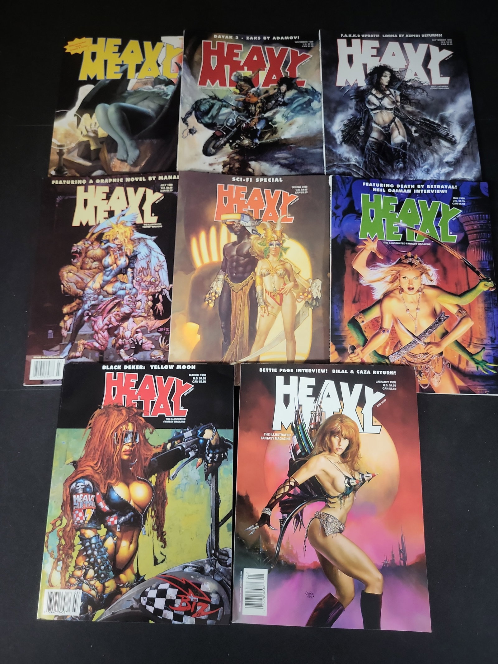 I02525 | Heavy Metal Entertainment. A Collection of Heavy Metal: The Illustrated Fantasy Magazine (1 of 4)