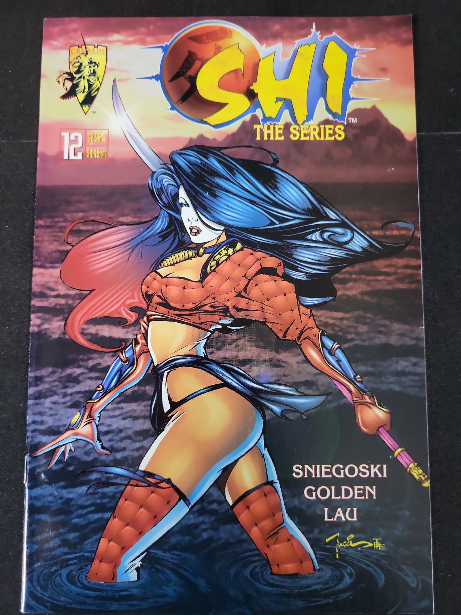 I02436 | Sniegoski, Thomas. Shi: The Series #12. Crusade Comics, 1996. (Apparently Signed) (1 of 2)