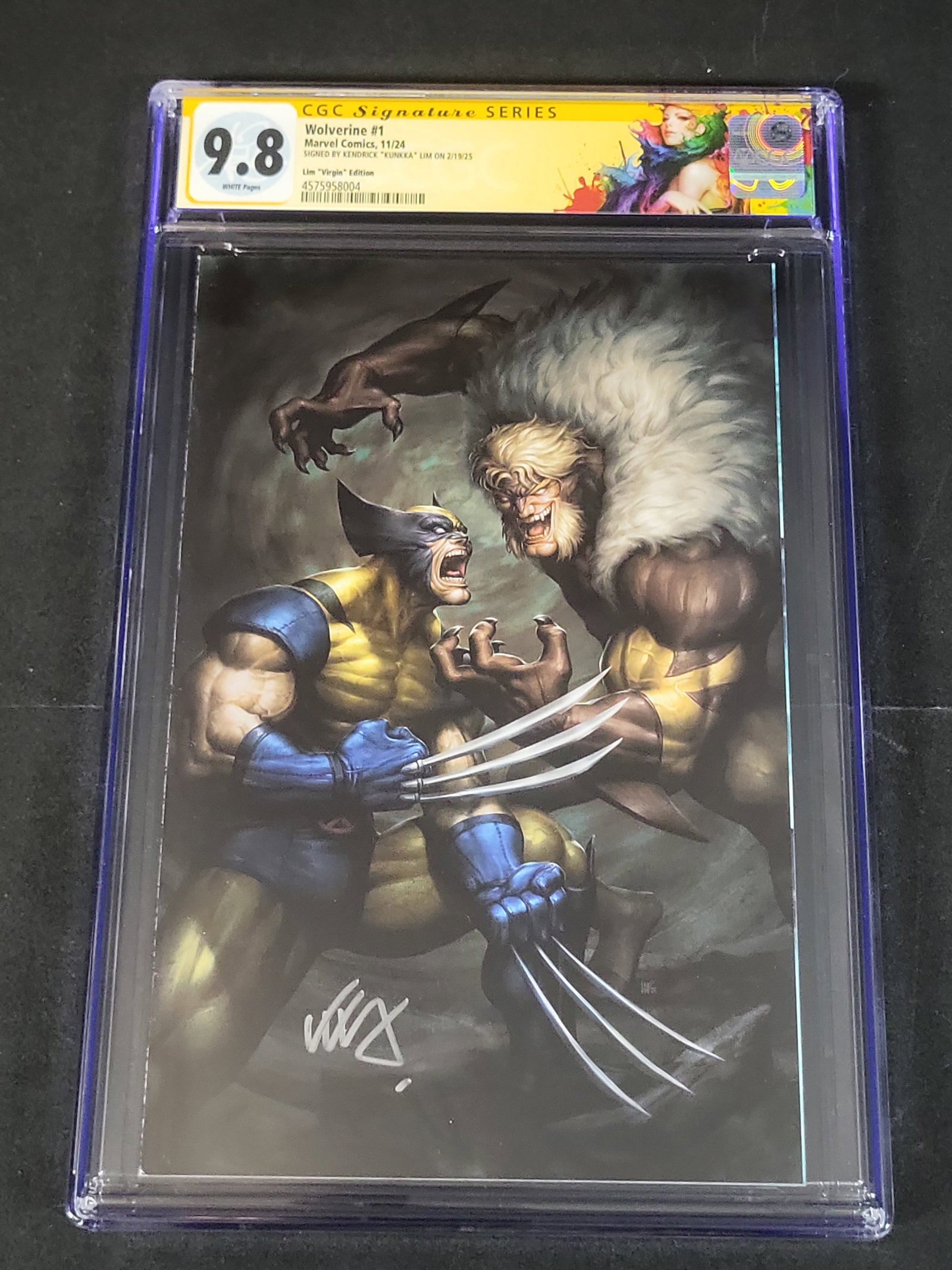 I02523 | Lim, Kendrick Kunkka. Wolverine #1. Marvel Comics, 2024. Virgin Variant, Limited Edition (1 of 5)
