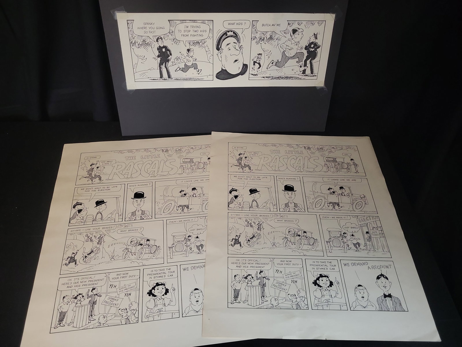 I02743 | Three Little Rascals Comic Strip Illustrations (1 of 5)