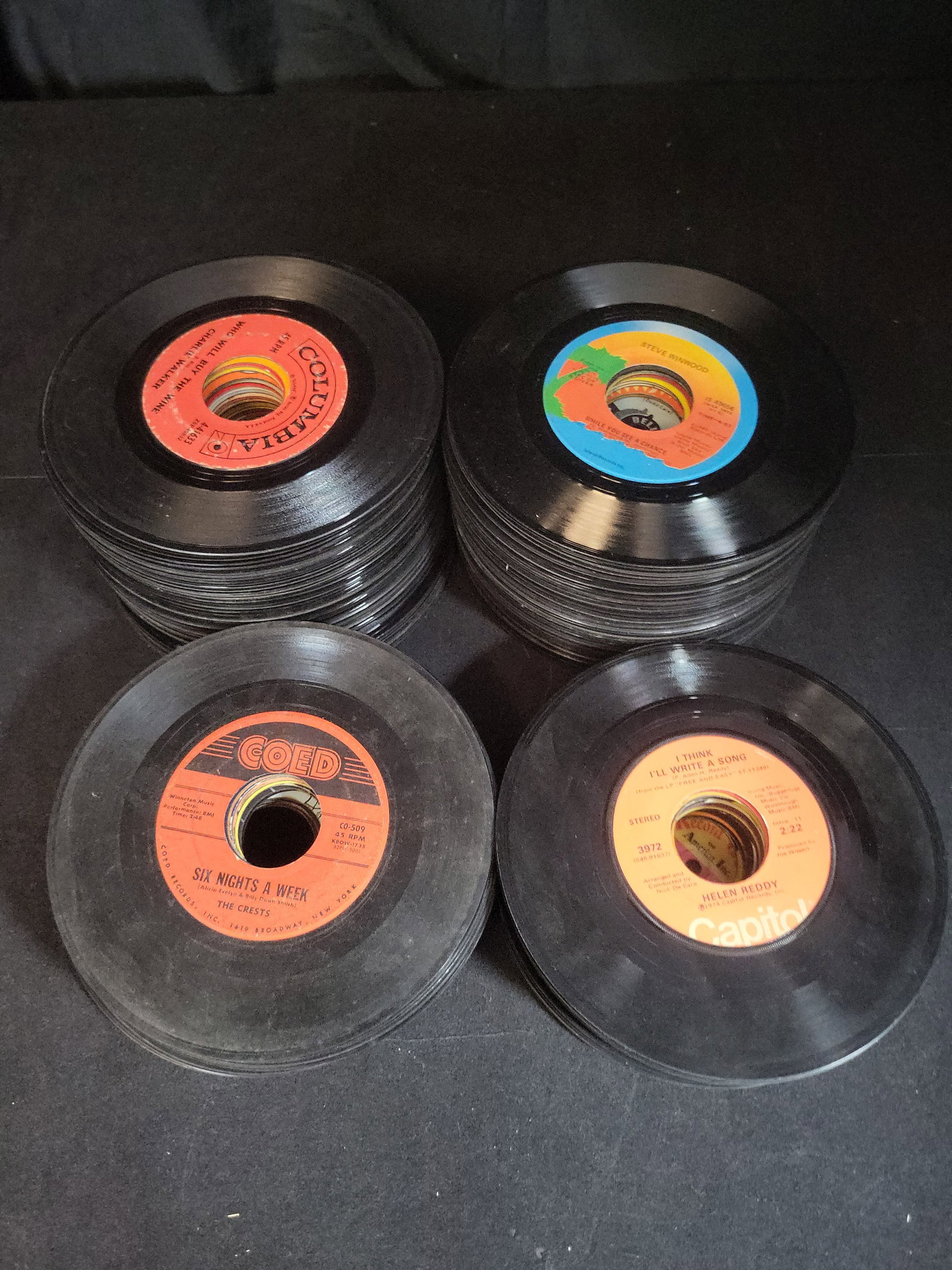 I02772 | A Collection of 7-Inch 45 RPM Vinyl Records from Various Artists and Labels (1 of 4)