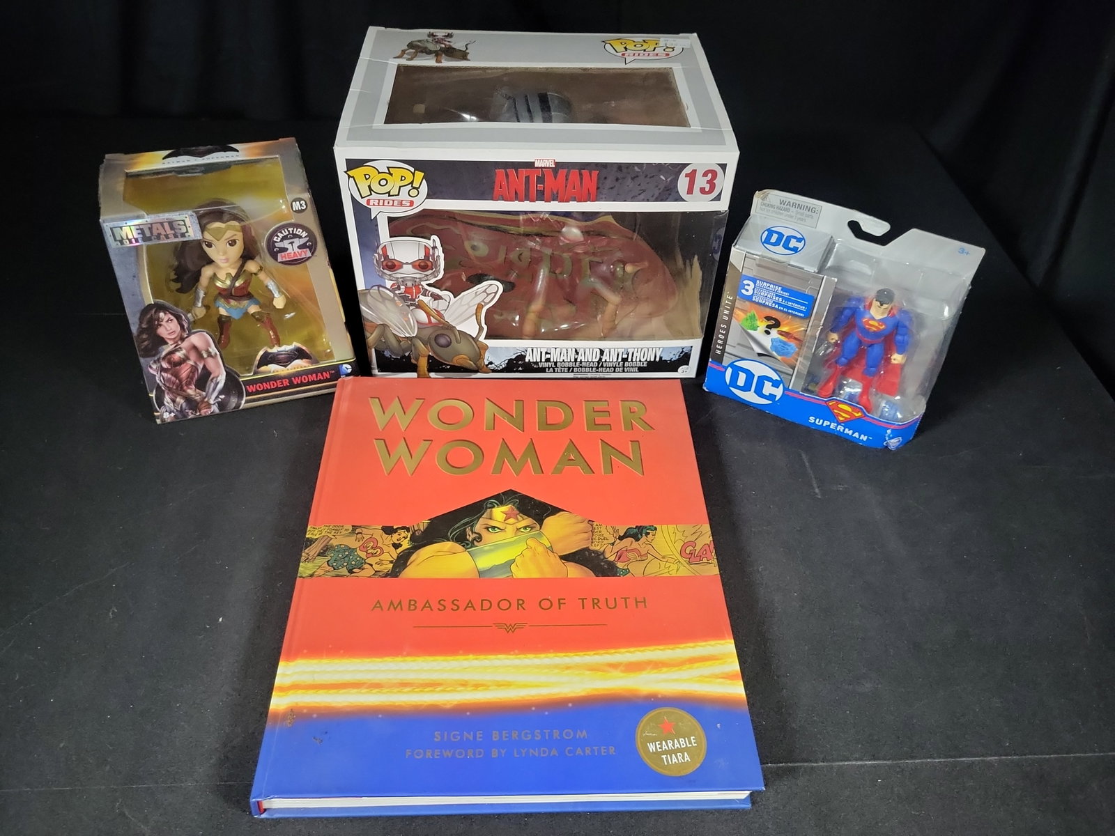 I02789 | A Group of Superhero Collectibles Including Funko Pop! Rides, Die-Cast Figures, and (1 of 8)