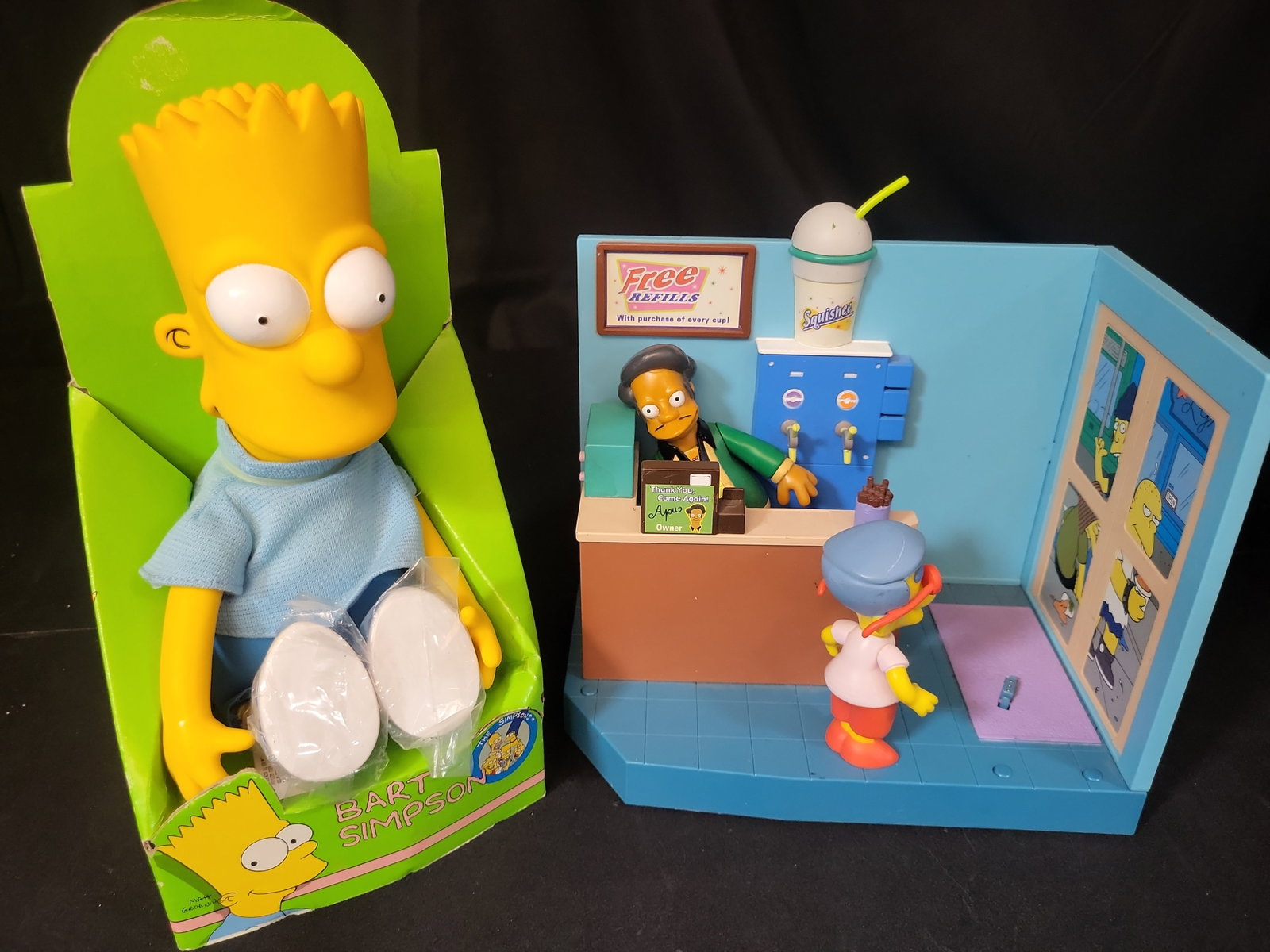 I02966 | Two The Simpsons Collectible Toys Including Large Bart Simpson Figure and Playmates (1 of 4)