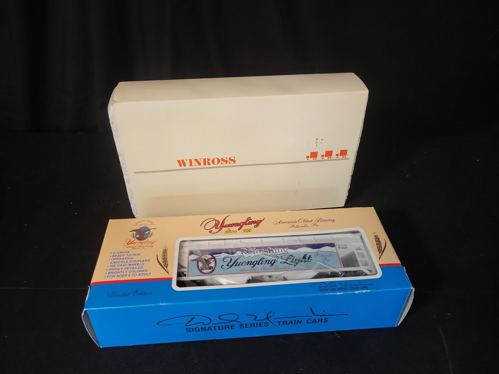 I02844 | A Pair of Boxed Collectible Model Vehicles Including a K-Line Yuengling Light Train Car and (1 of 4)