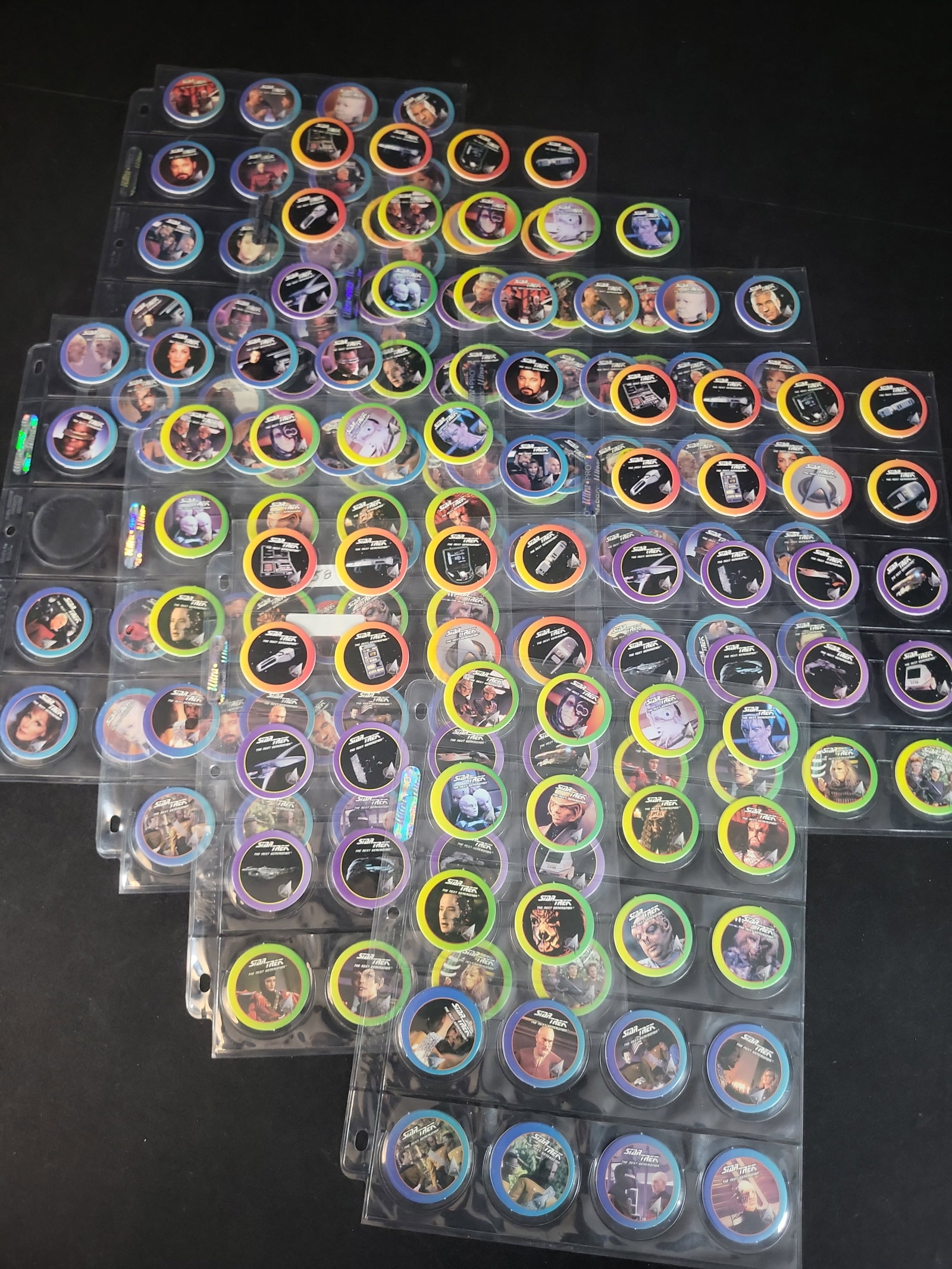 I02555 | A Collection of Star Trek: The Next Generation Milk Caps and Slammers, Paramount Pictures (1 of 5)