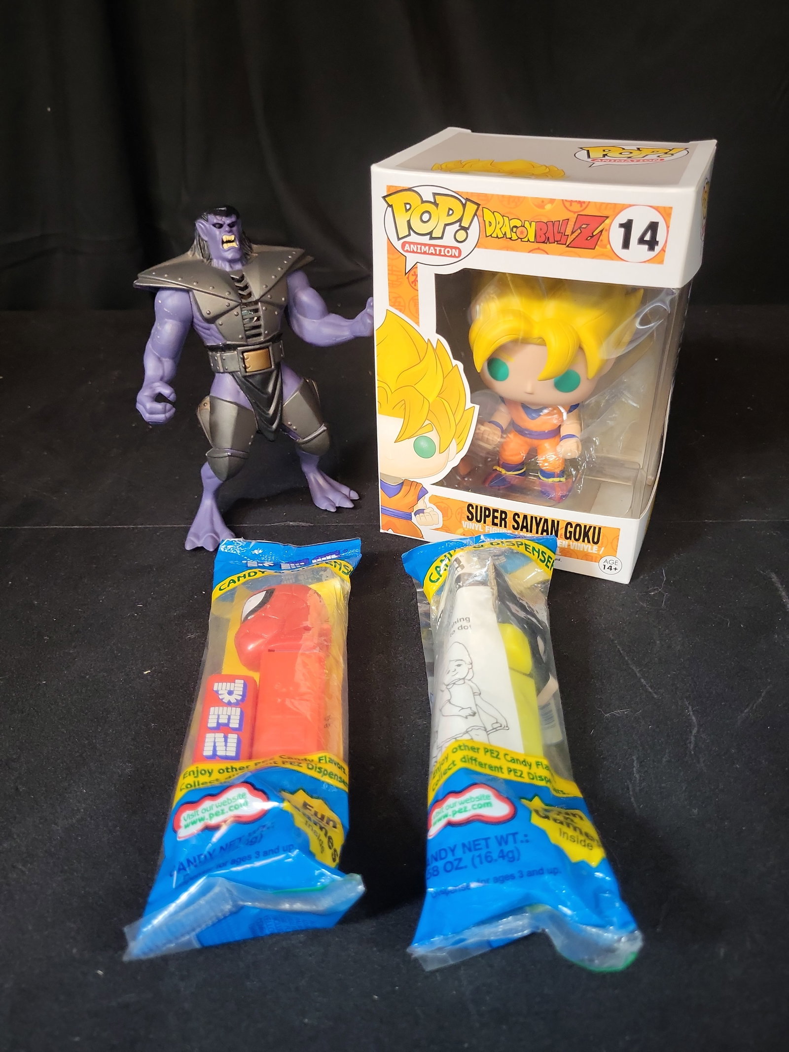 I02868 | A Collection of Assorted Toys Including Funko Pop Dragon Ball Z Figure and Disney Gargoyles (1 of 3)