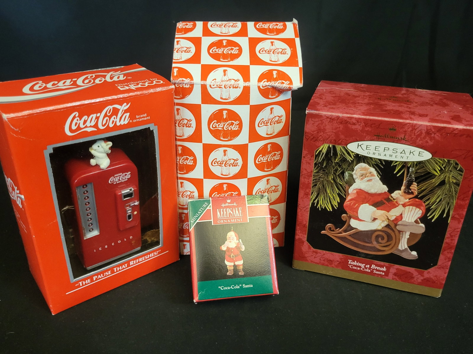 I00431 | A Collection of Coca-Cola Hallmark Keepsake and Enesco Christmas Ornaments (1 of 1)