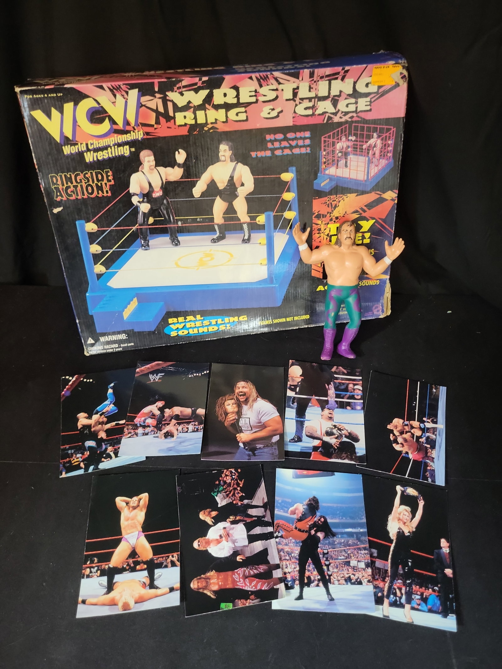 I02928 | An Assortment of Professional Wrestling Memorabilia Including WCW Toy Ring and WWF LJN (1 of 10)