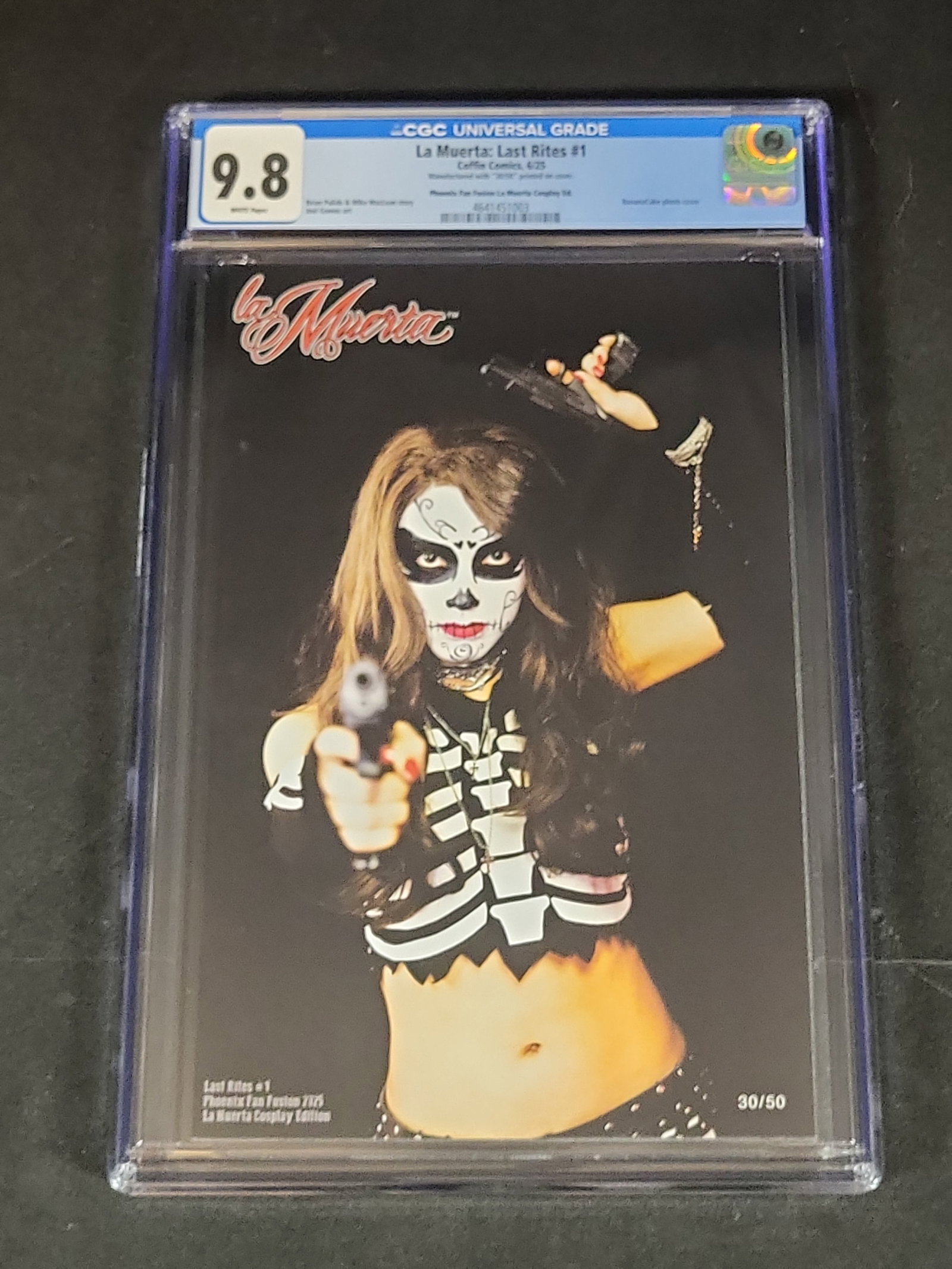 I02881 | CGC 9.8 La Muerta Last Rites 1 Coffin Comics Phoenix Fan Fusion Cosplay Edition Numbered 30 (1 of 3)