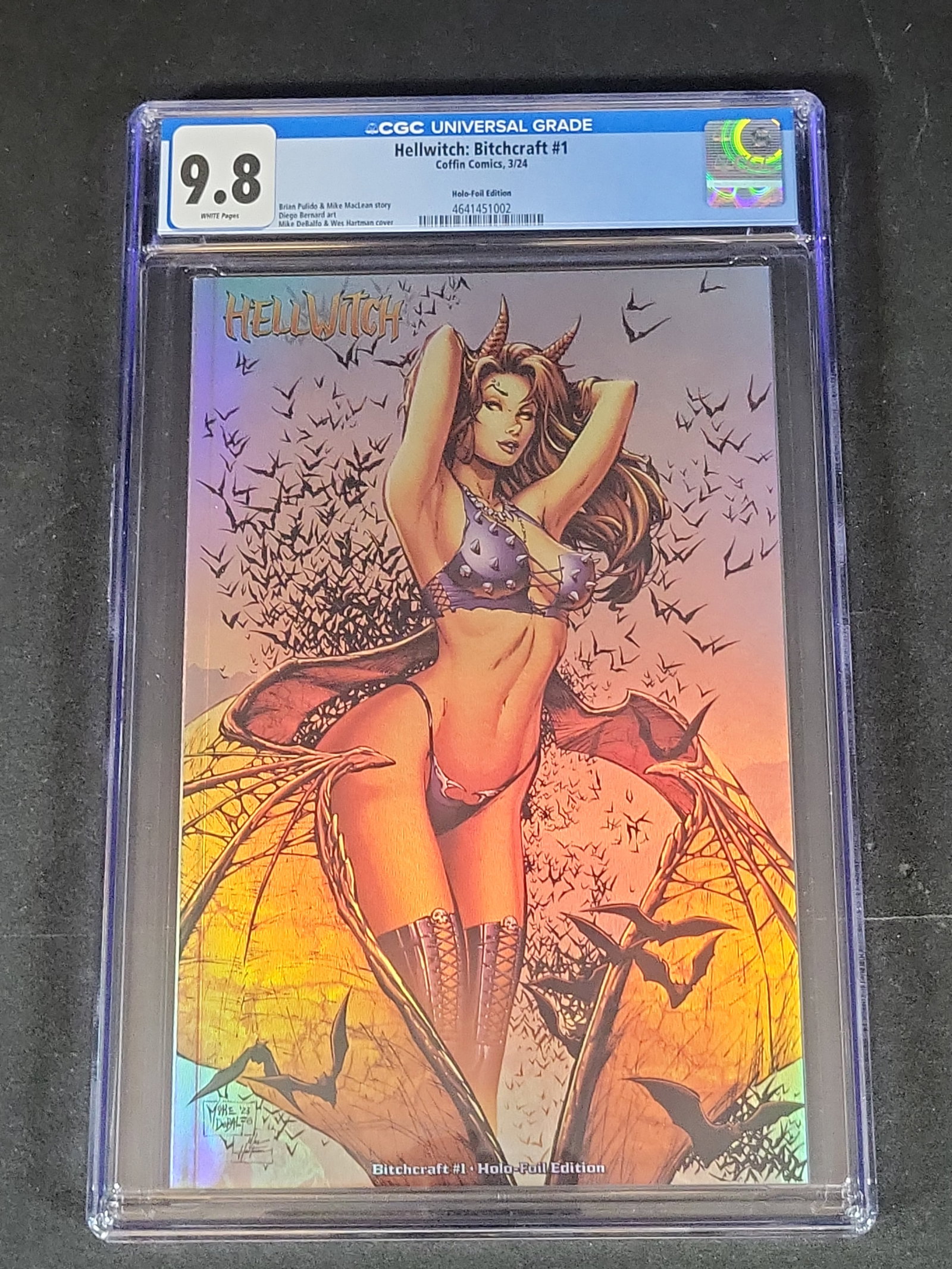I02880 | Coffin Comics Hellwitch: Bitchcraft #1 CGC 9.8 Holo-Foil Edition (1 of 3)