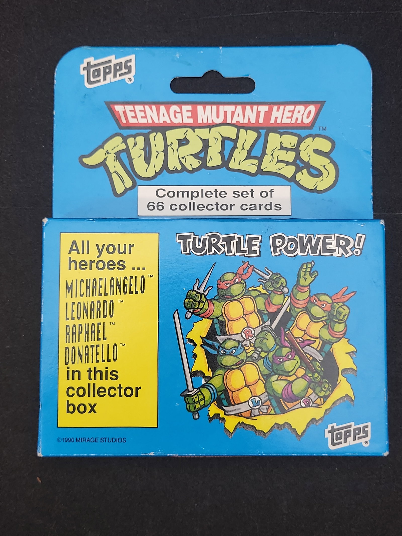 I02920 | 1990 Topps Teenage Mutant Hero Turtles Complete 66 Collector Card Set (1 of 3)