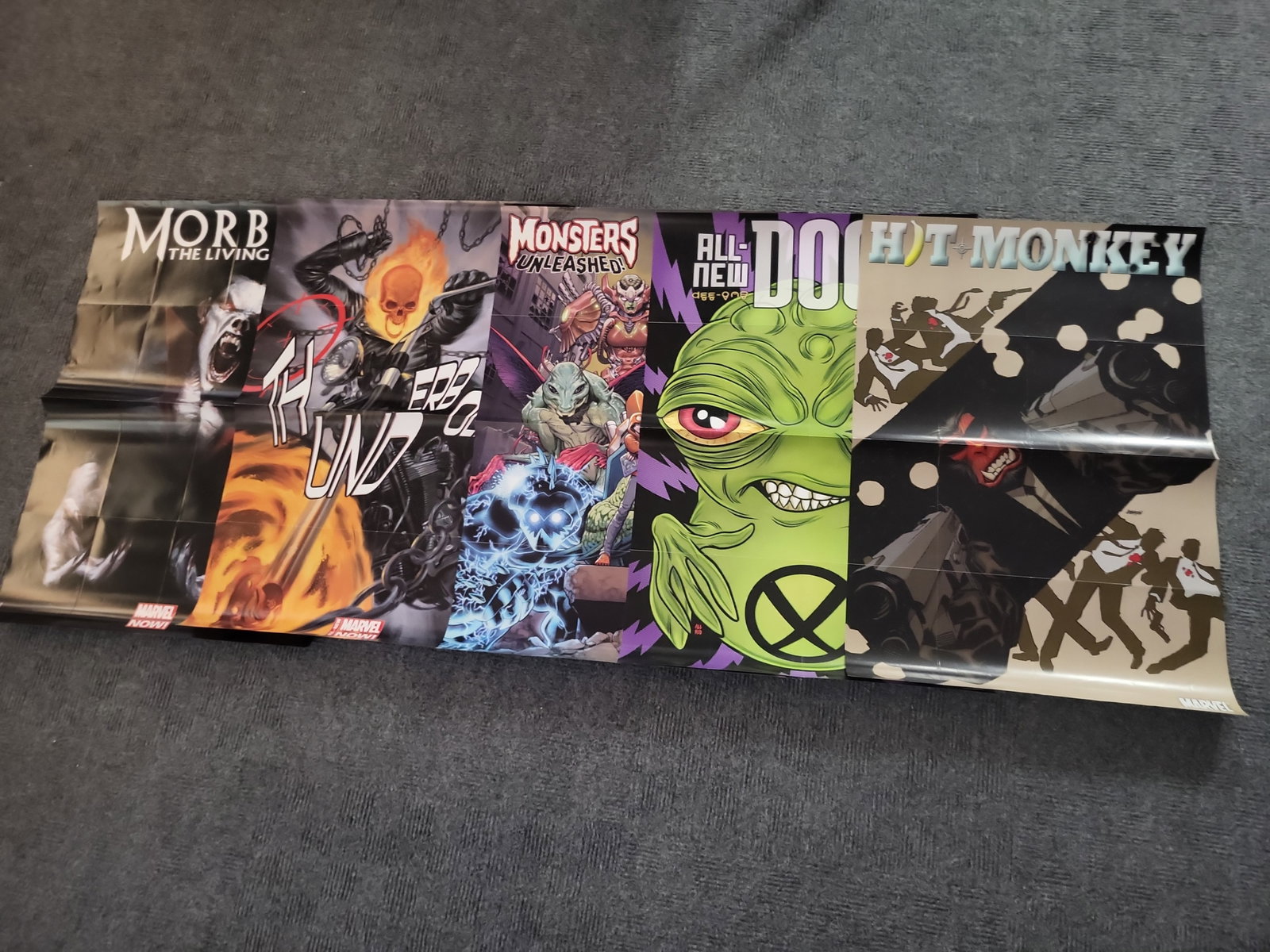 I02995 | A Collection of Five Marvel Comics Promotional Posters (1 of 4)