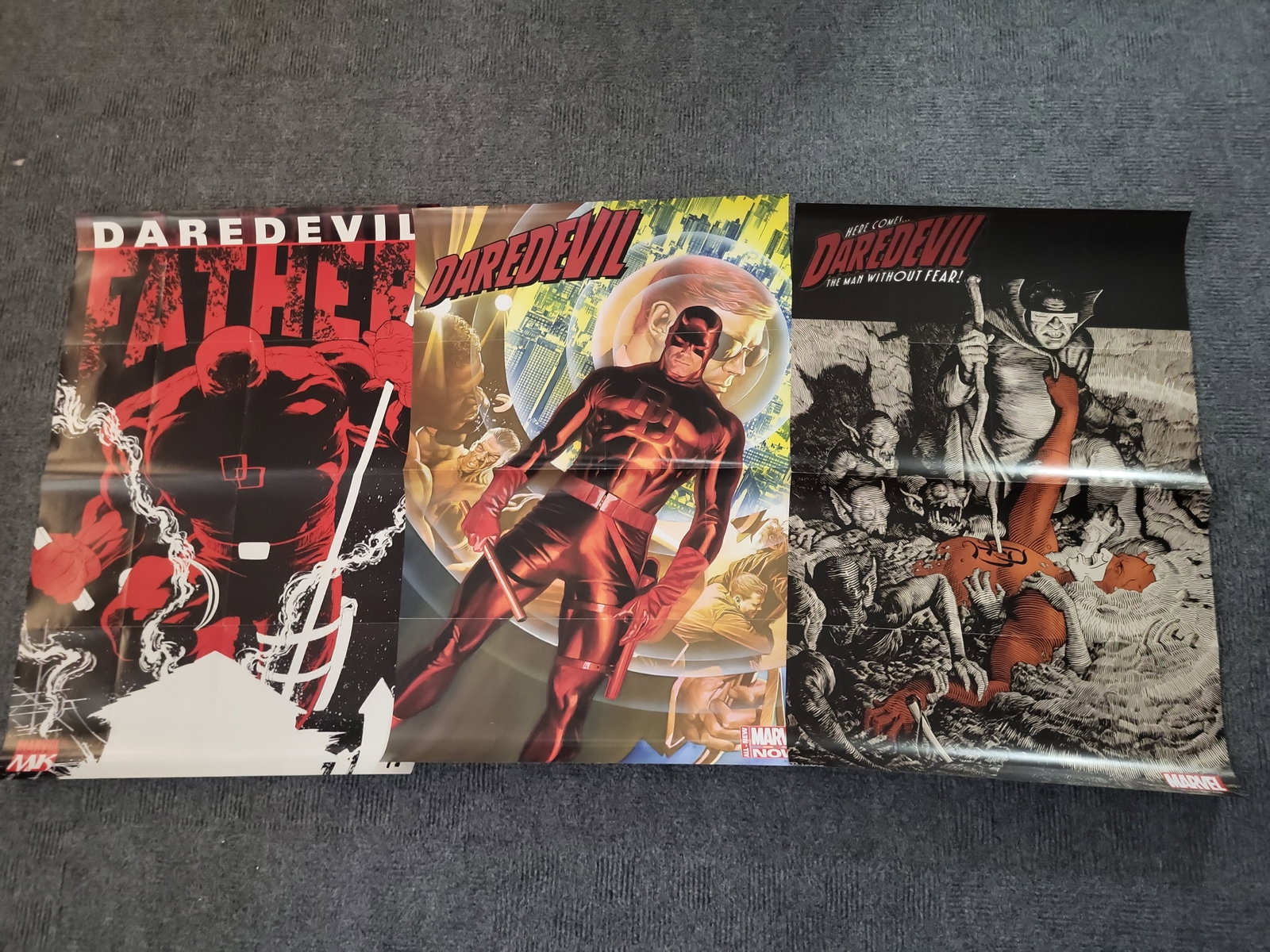 I02998 | A Trio of Marvel Comics Daredevil Promotional Posters (1 of 3)