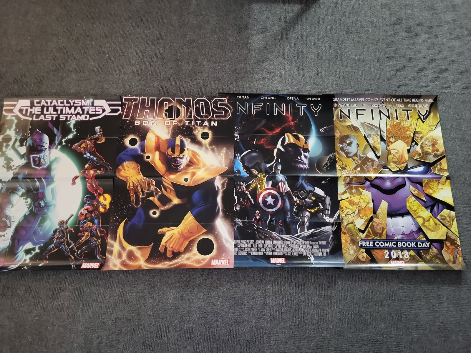 I03003 | A Collection of Four Original Marvel Comics Promotional Posters, 2013 (1 of 3)