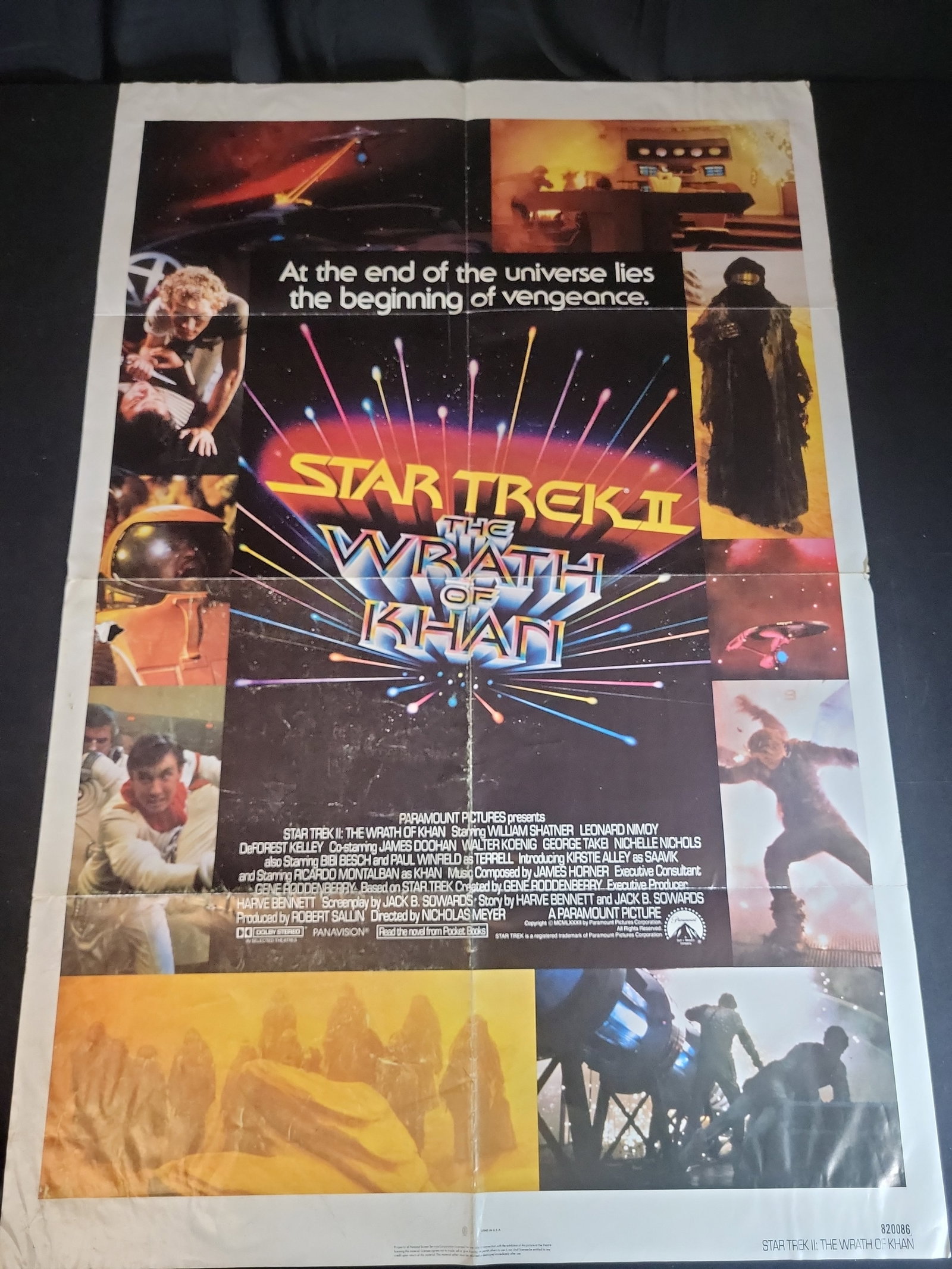 I02768 | Original 1982 Star Trek II: The Wrath of Khan Theatrical One-Sheet Movie Poster (1 of 3)