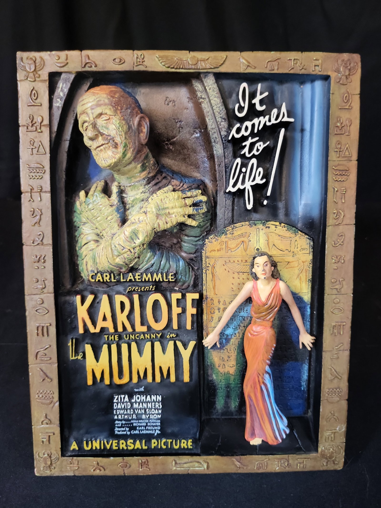 I02888 | Code 3 Collectibles The Mummy 3D Movie Poster Sculptural Plaque 2005 (1 of 4)