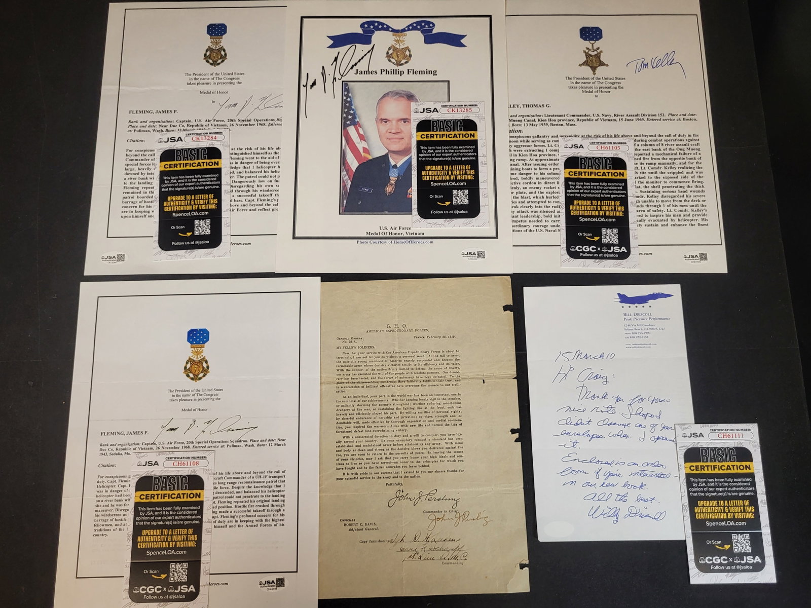 I03386 | A Collection of Military Autographs and Historical Documents Including Medal of Honor (1 of 9)