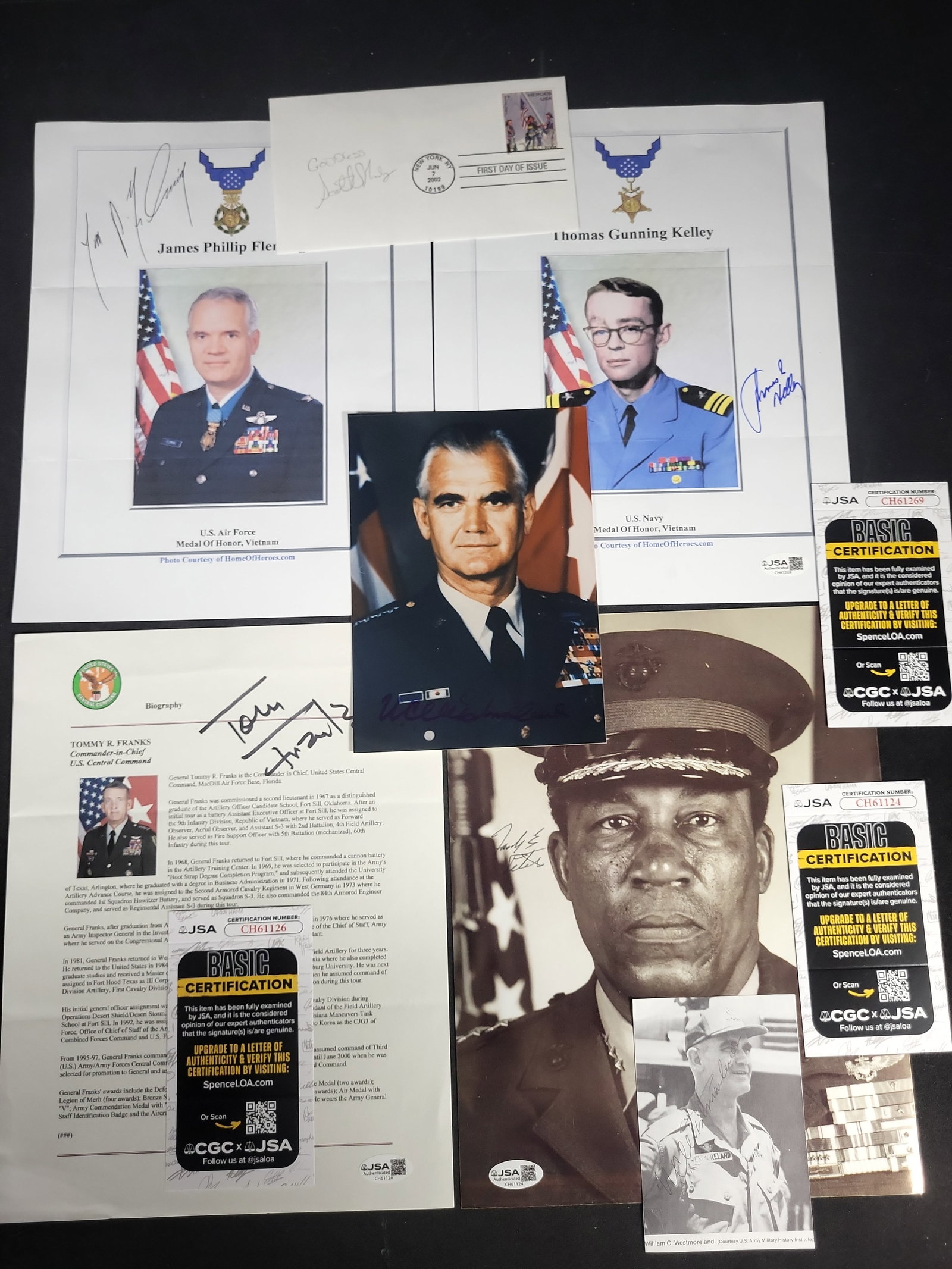 I03439 | A Collection of Autographed United States Military and Historical Memorabilia Including (1 of 12)